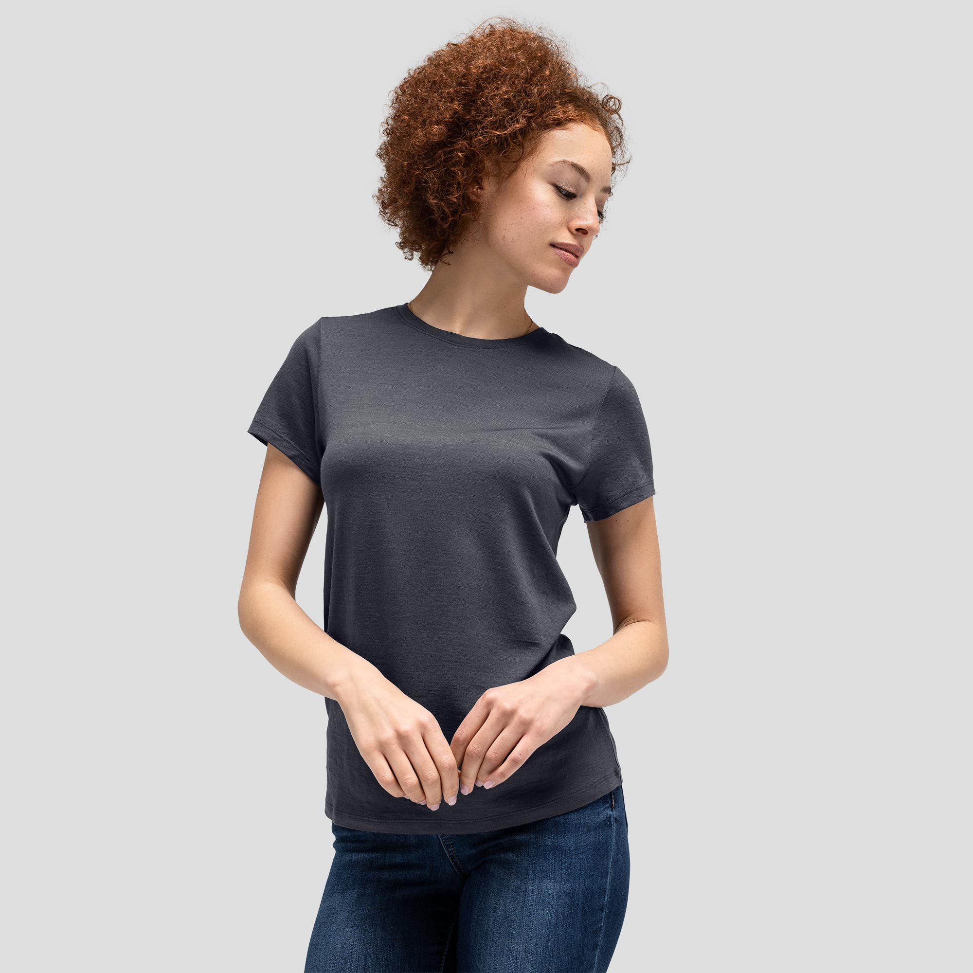 Women's Merino Crew Neck T-Shirt、mySite、noshort