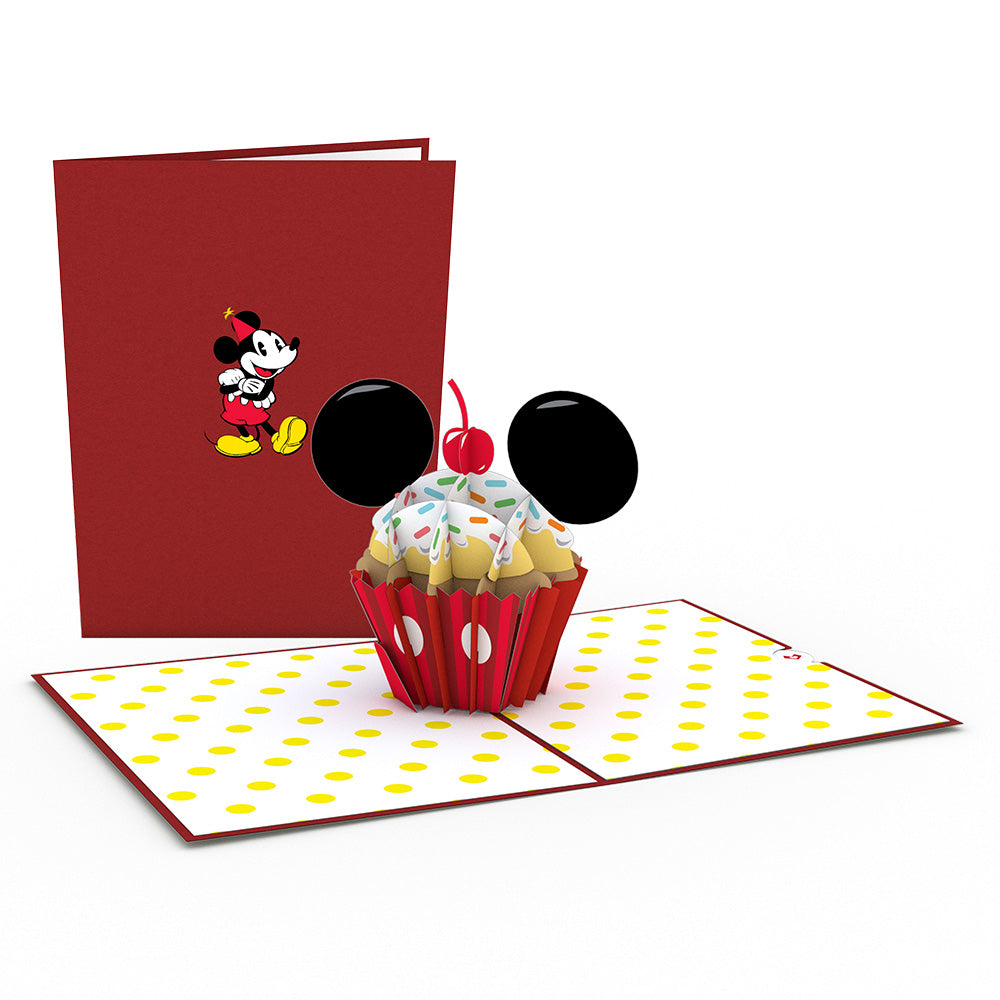 Disney's Mickey Mouse Birthday Cupcake Pop-Up Card、mySite、solidvoid