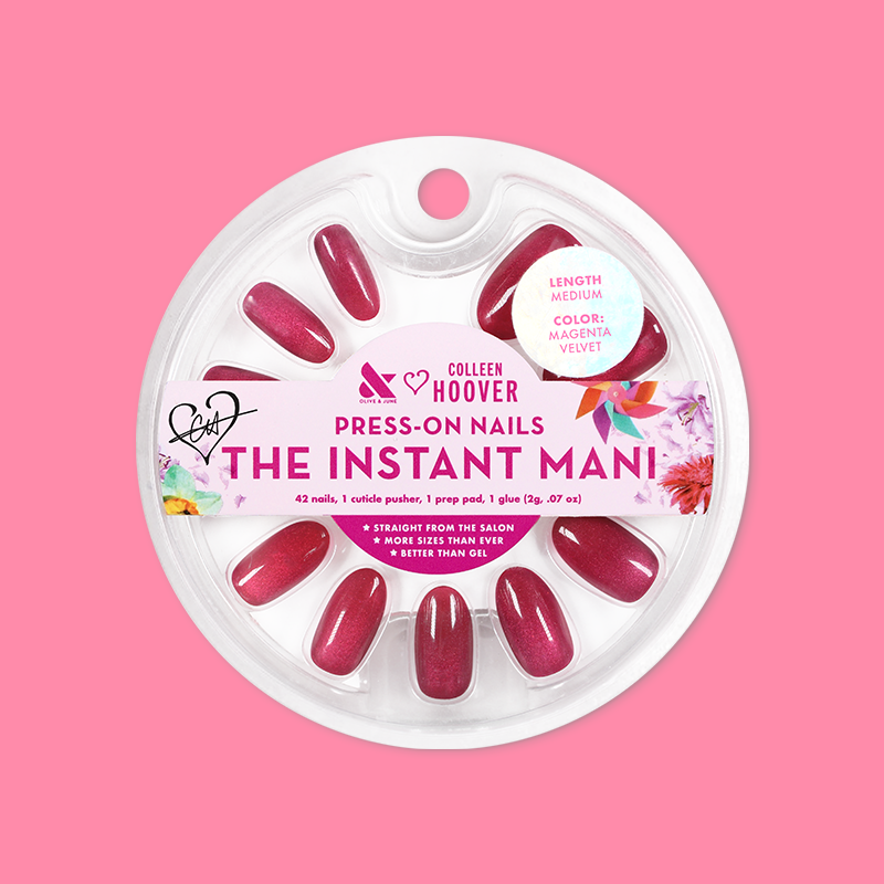 Magenta Velvet - Press-On | Medium | Oval、mySite、solidvoid