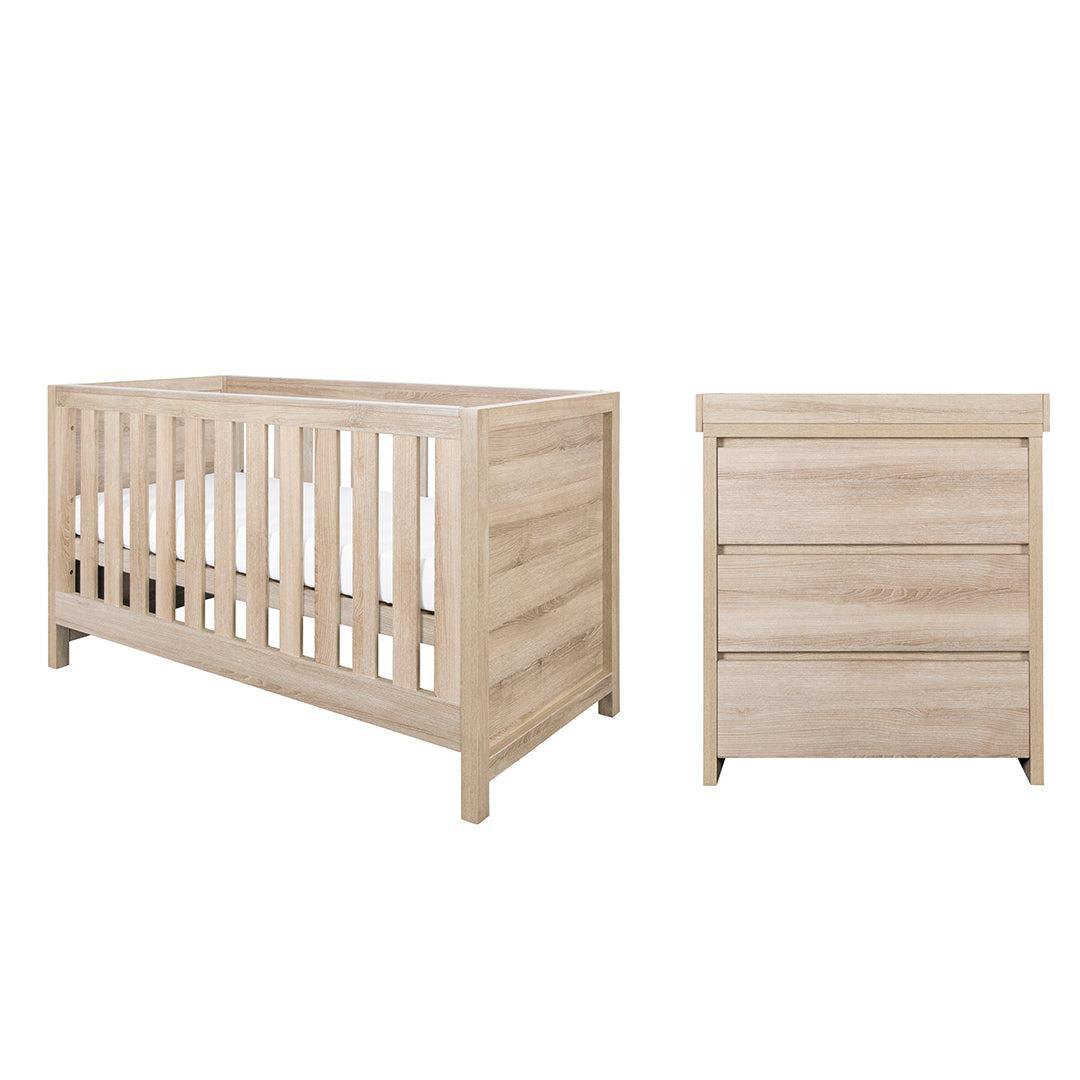  Tutti Bambini Modena 2 Piece Room Set - Oak、mySite、merchandisen
