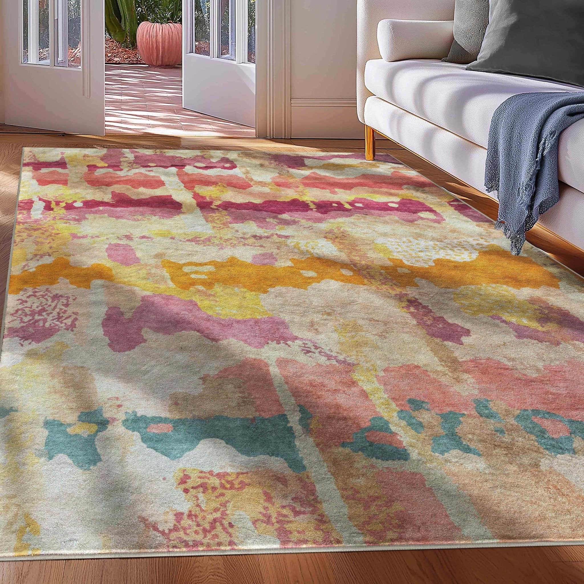 Apollo Couleurs Lumineuses – Radiant Abstract Multicolor Rug、mySite、gigharbornorthrealestate
