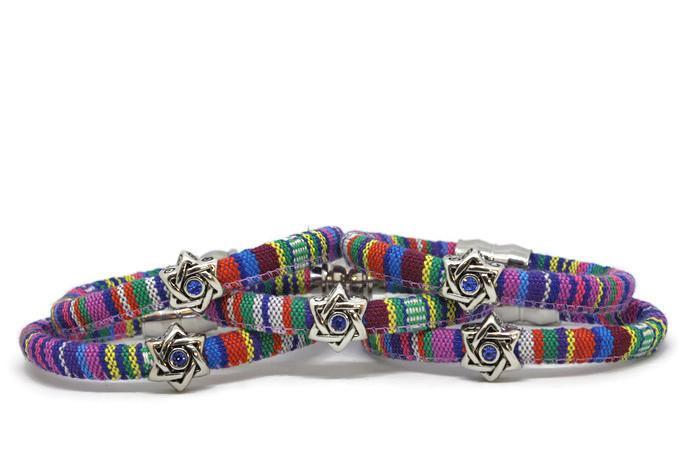 Swarovski Star of David Woven Cotton Bracelet- Teen Size、mySite、topwebapps