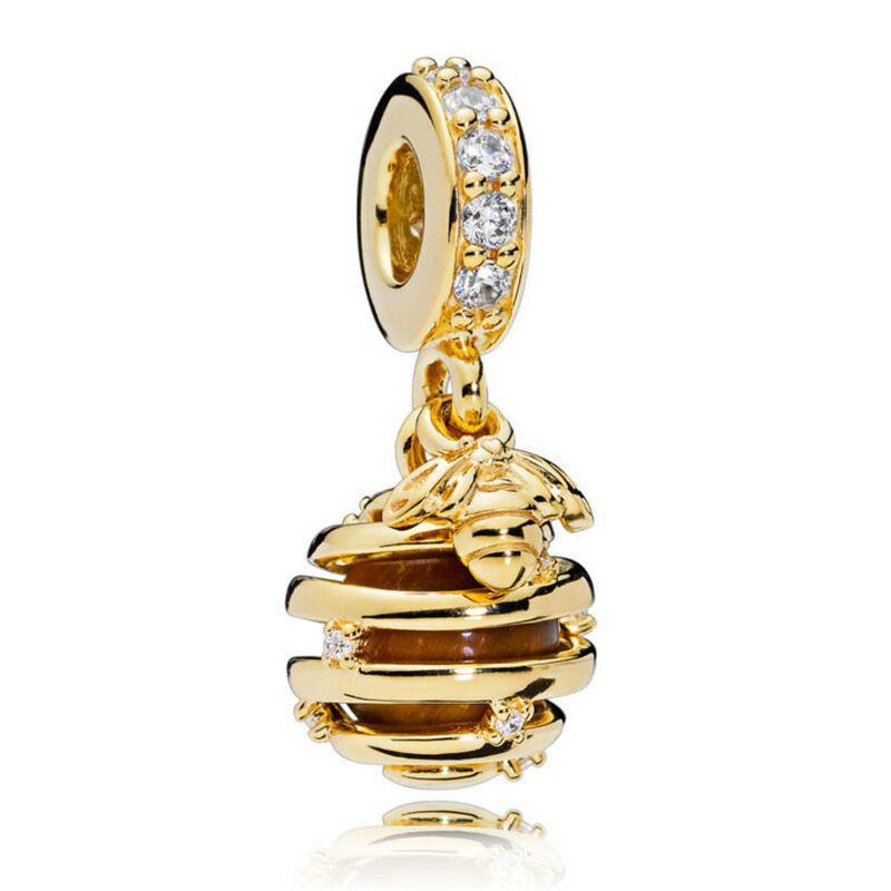 Honey Bee Charms Sterling Silver-Pandora Style、mySite、g9winljtr