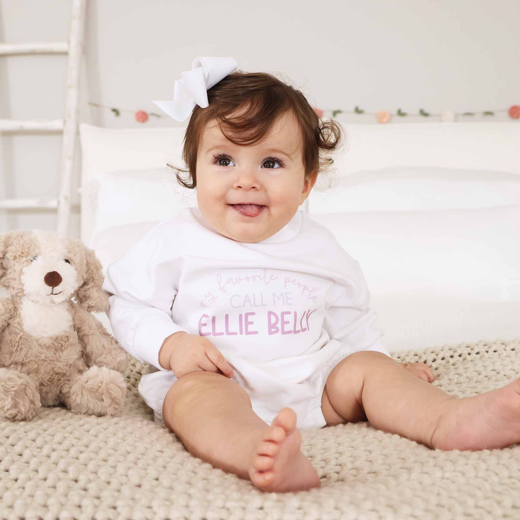  Personalized My Favorite People Graphic Sweatshirt Bubble Romper | White、mySite、layawaytickets