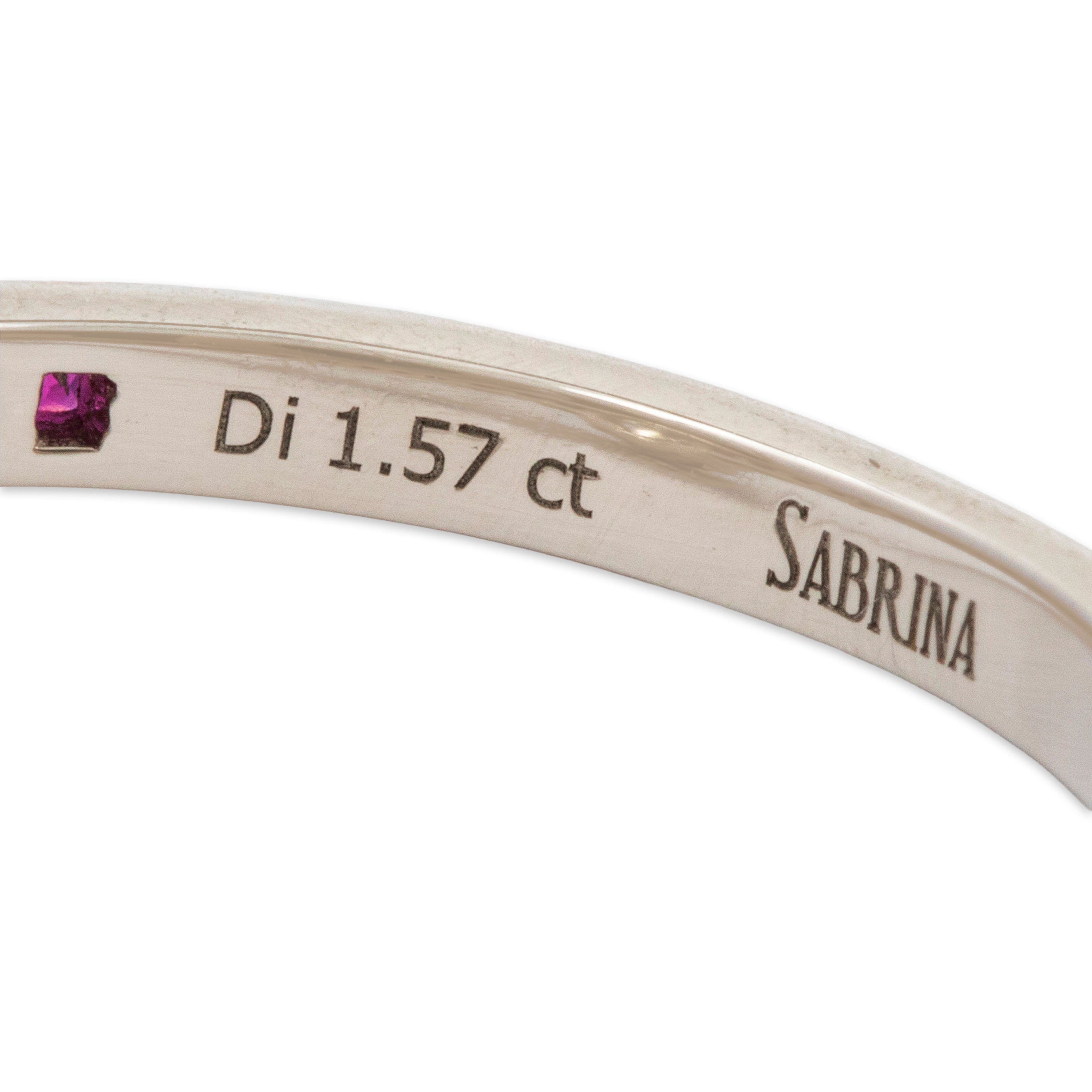 Abbott & Oaks Platinum 1.57ct Diamond Ruby Art Deco Style Engagement Ring 6.25、mySite、hinf8tx79