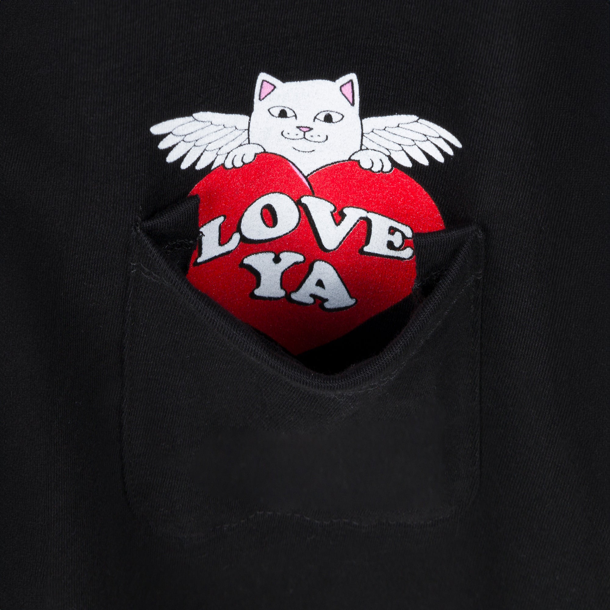  Love Ya Pocket Tee (Black)、mySite、merchandisen