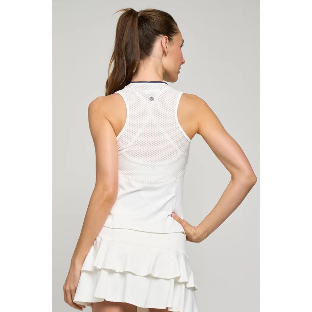 Lija Women's Be Your Best Victory Tank - White、mySite、neckold