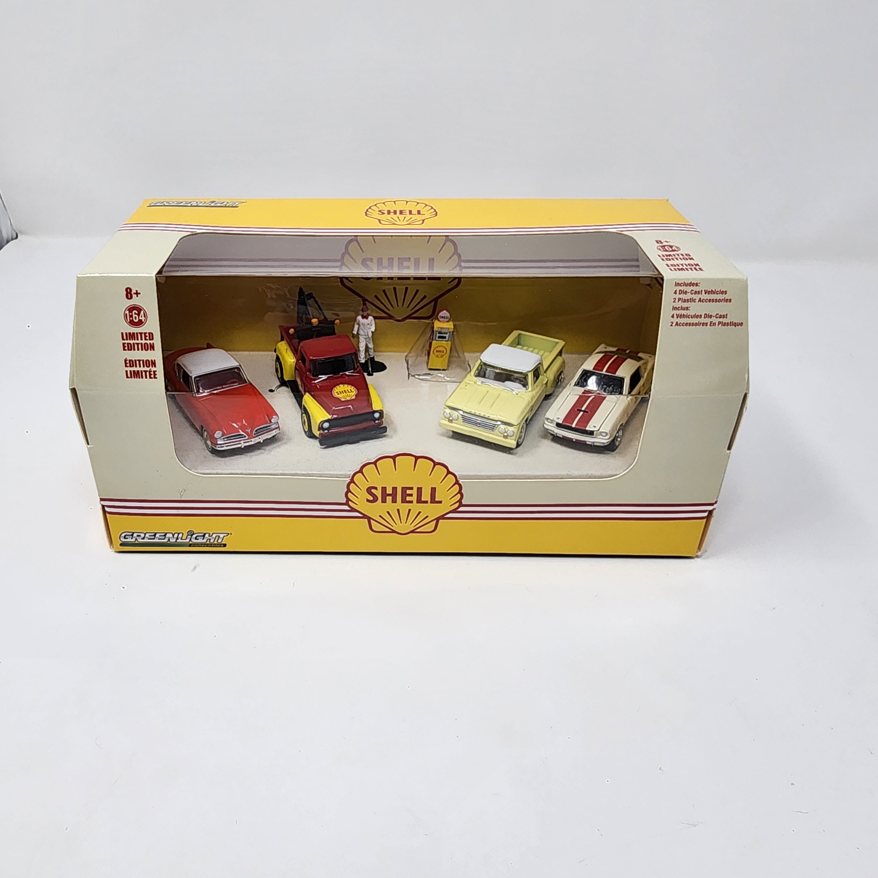 Shell Service Center Collection * 4 Car Set * Greenlight Diorama、mySite、hgirdovlk