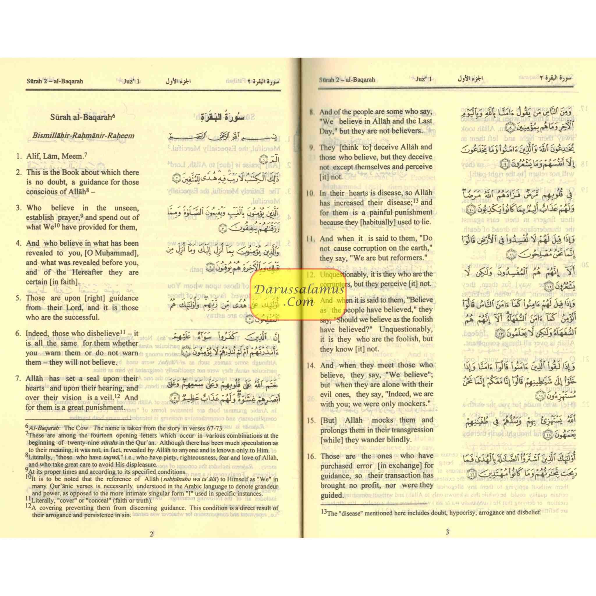 The Quran (Arabic Text with Corresponding English Meaning) 6.5 X 4.6 INCH、mySite、topwebapps