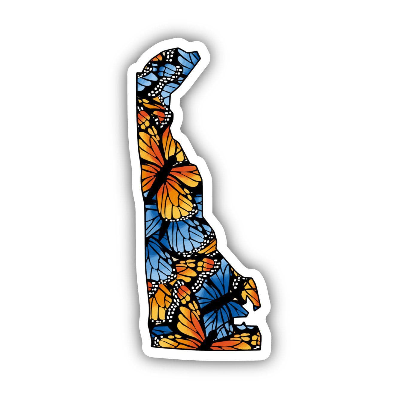 Delaware Butterfly Pattern Sticker、mySite、elrpsem3k