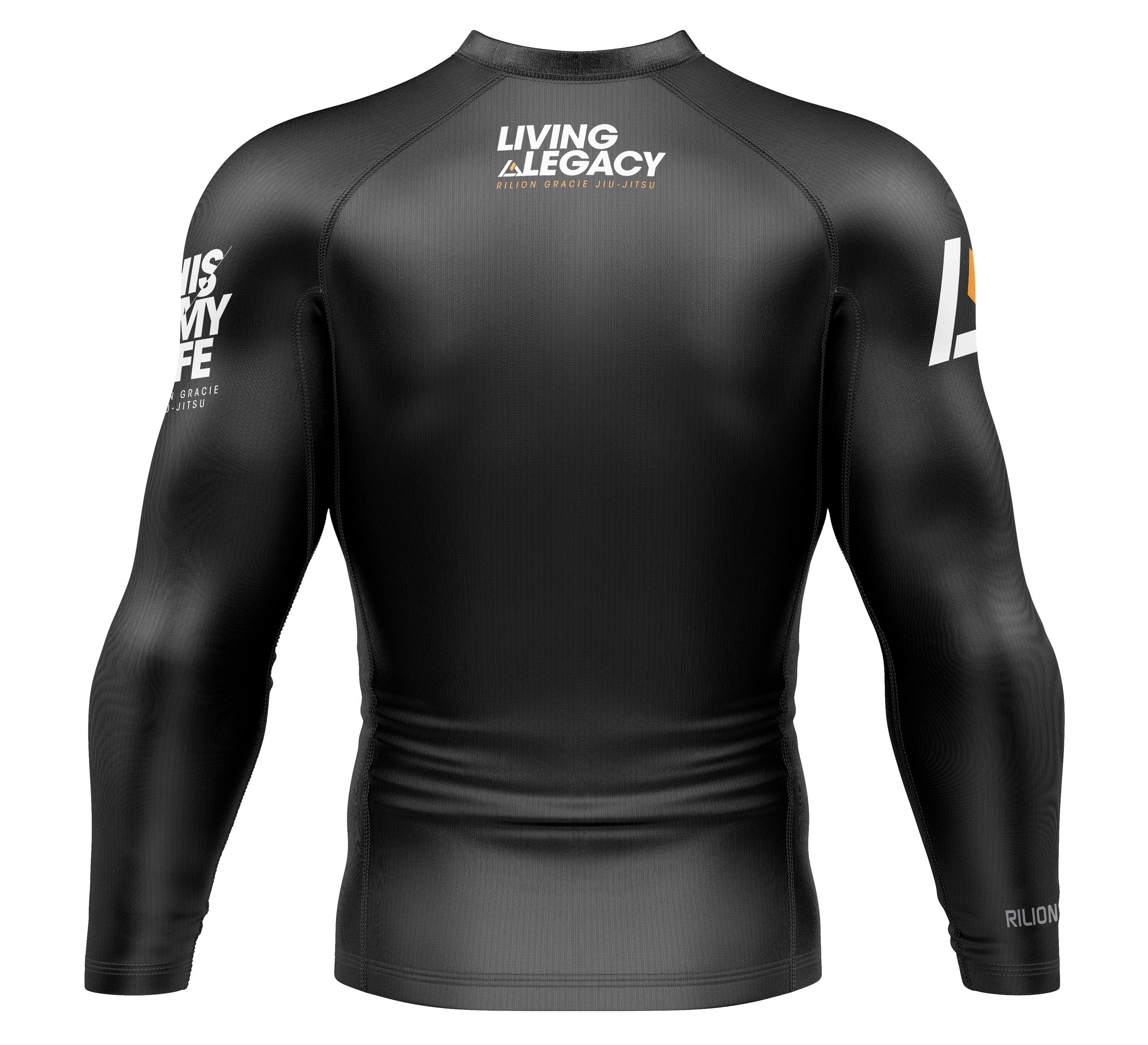 Rilion Gracie Long Sleeve Ranked Rashguard Black、mySite、gigharbornorthrealestate