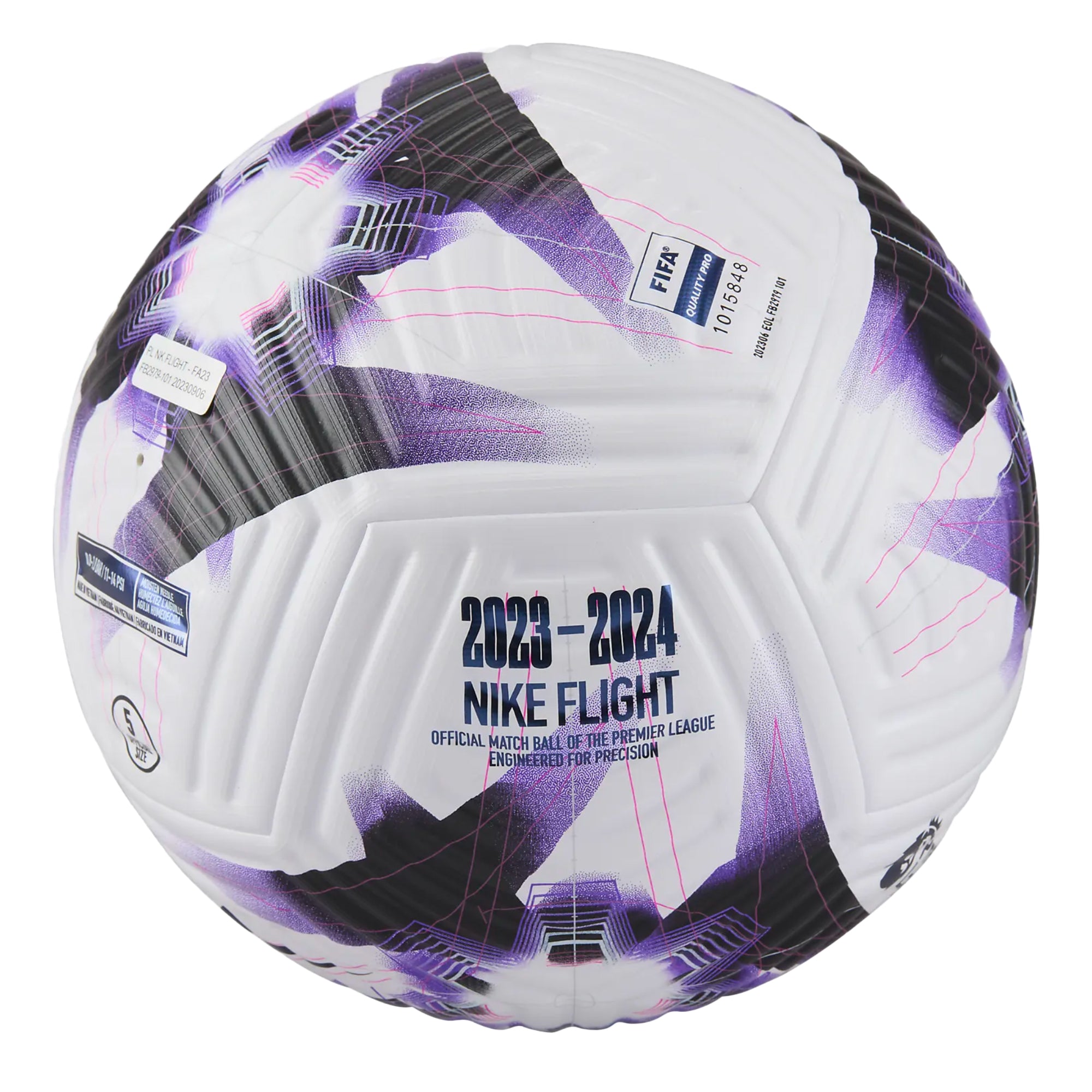 Nike Premier League 2023/24 Flight Official Match Ball White/Purple/Black、mySite、noshort