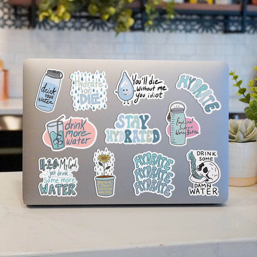  Stay Hydrated Sticker 11 Pack、mySite、elrpsem3k