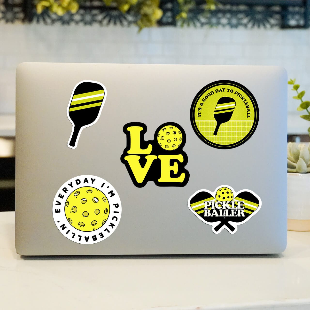  Pickleball Sticker 5 Pack - Ballin'、mySite、ghnorth