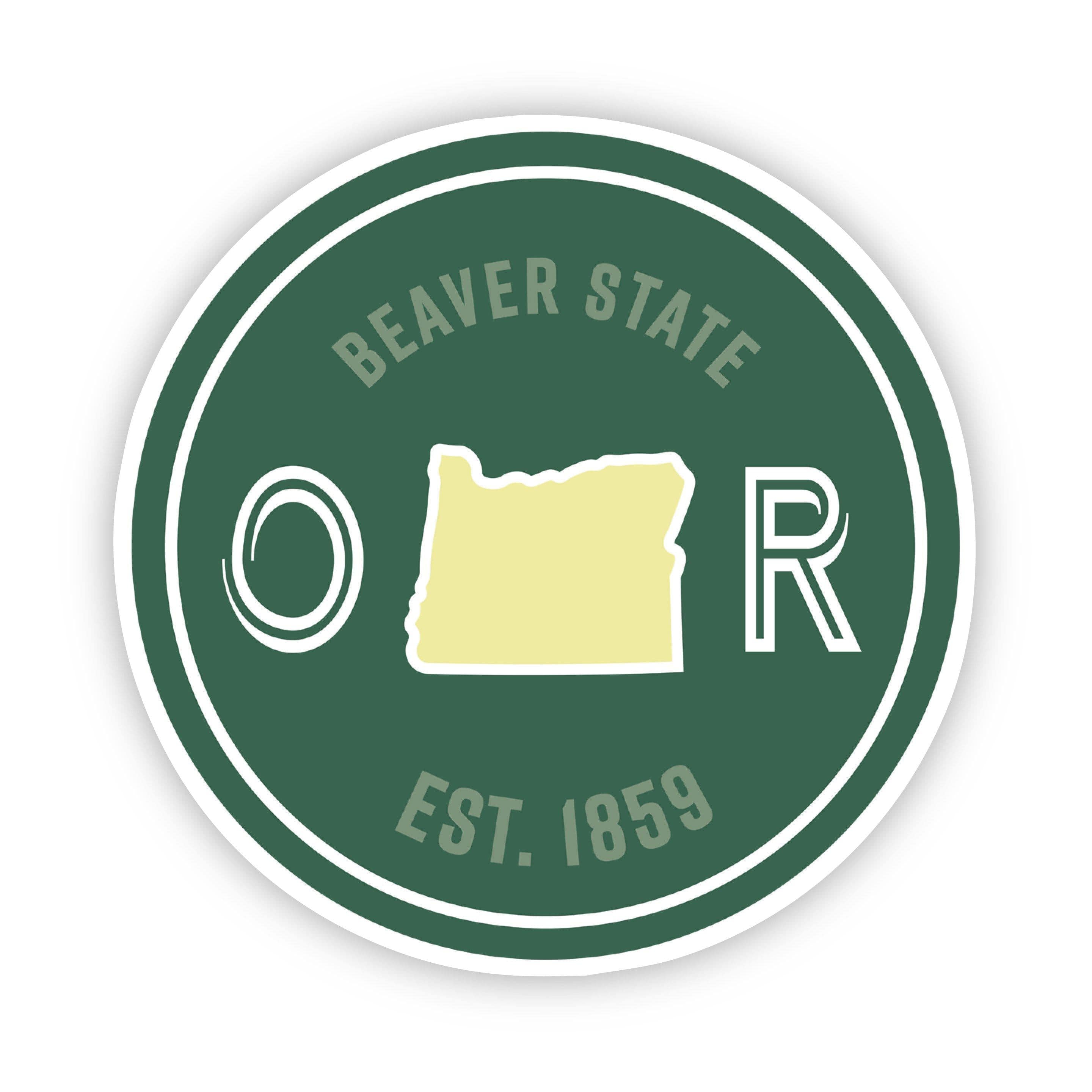  Beaver State Oregon Sticker、mySite、elrpsem3k