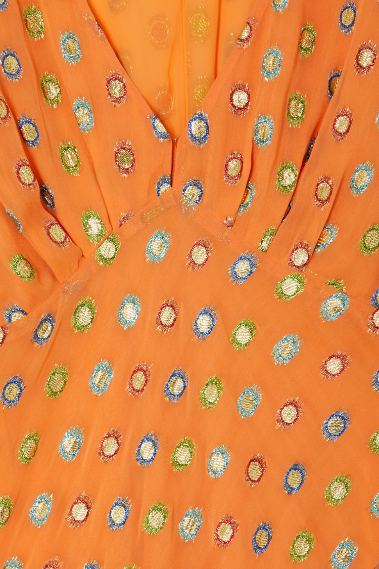 Coral Multi Foil Emma Dress、mySite、solidvoid