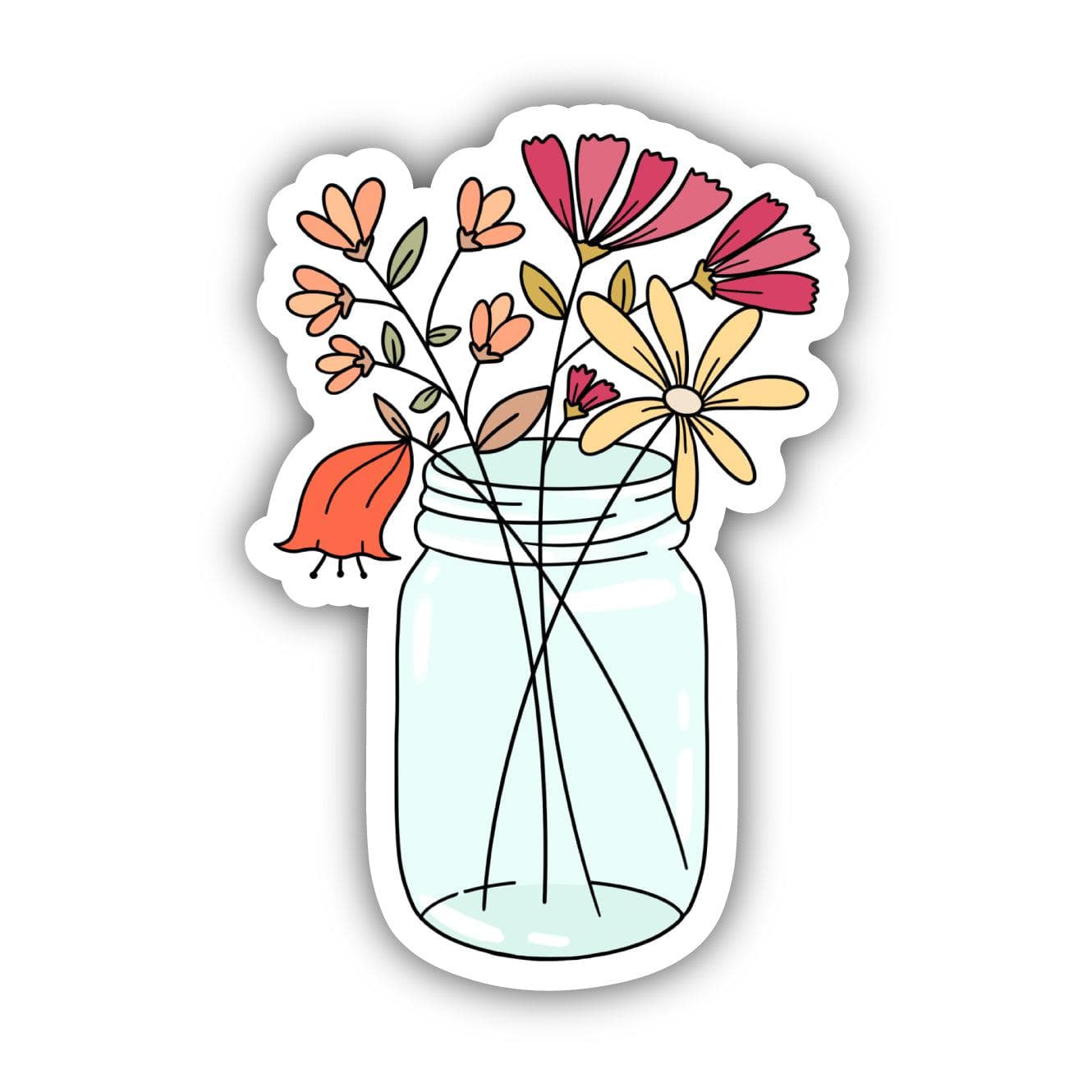  Flowers In Vase Sticker、mySite、ghnorth