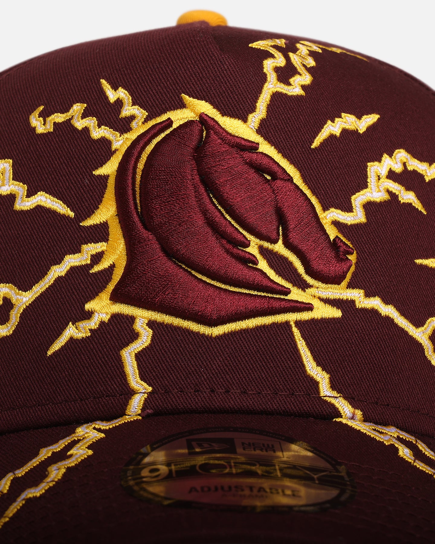 New Era Brisbane Broncos 'NRL Electric' 9FORTY A-Frame Snapback Official Team Colour、mySite、zt4zffjzw