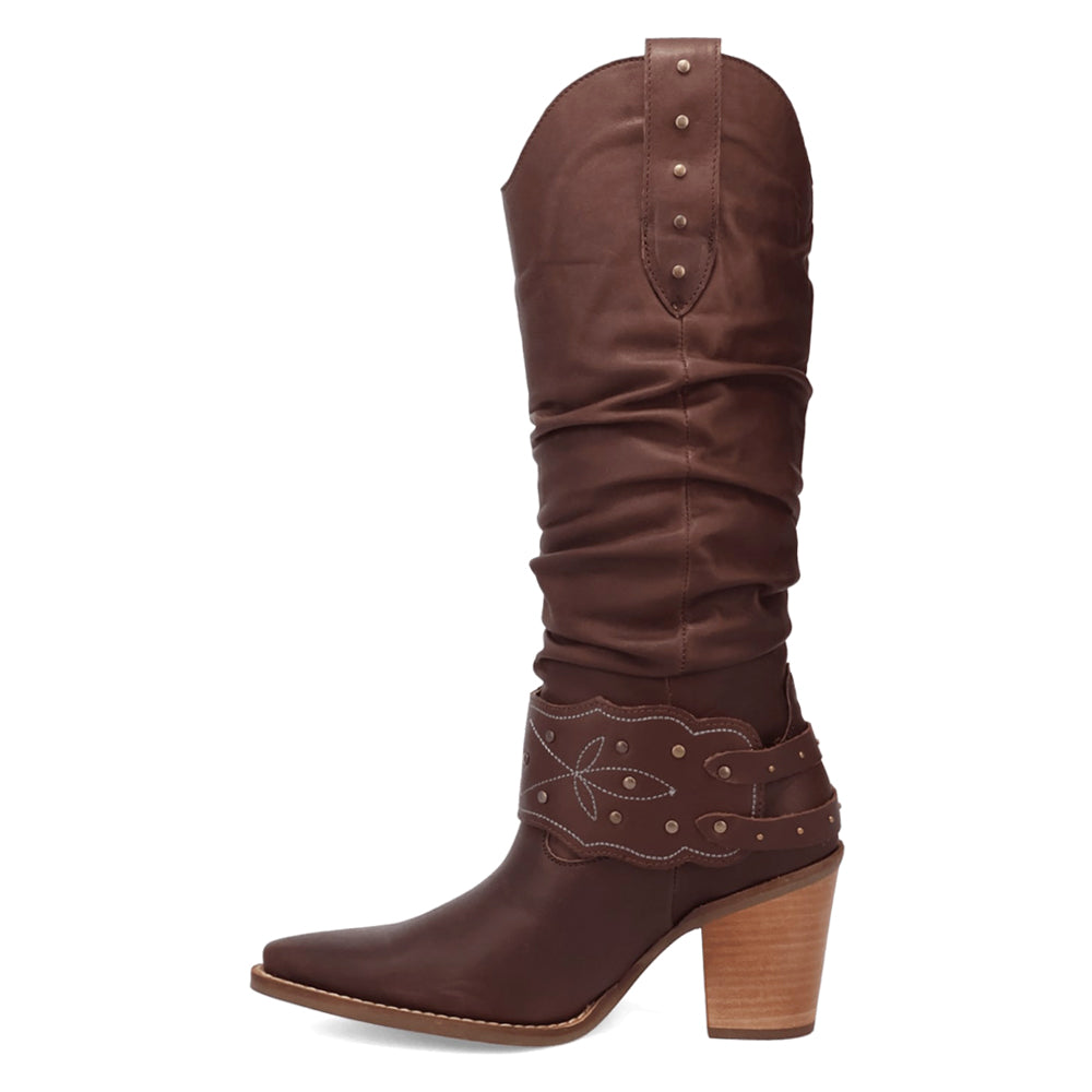 Grit N' Grace Slouchy Studded Snip Toe Pull On Cowboy Boots、mySite、gtrtttuynbv