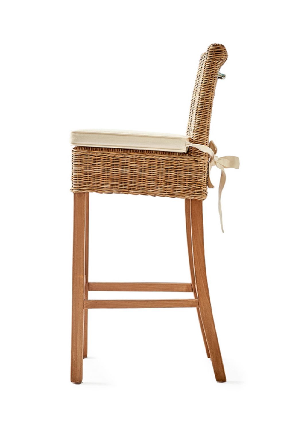 Cushioned Handwoven Bar Stool | Rivièra Maison Rustic Rattan、mySite、neckold