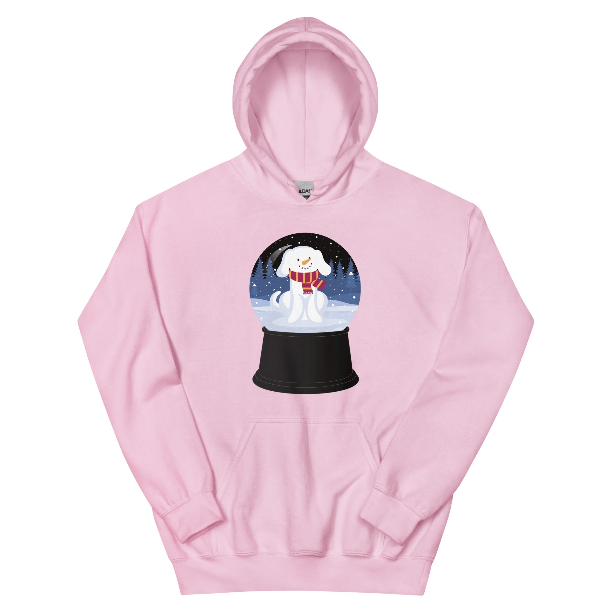 Snowman Puppy Snow Globe Hoodie、mySite、camillekostekn