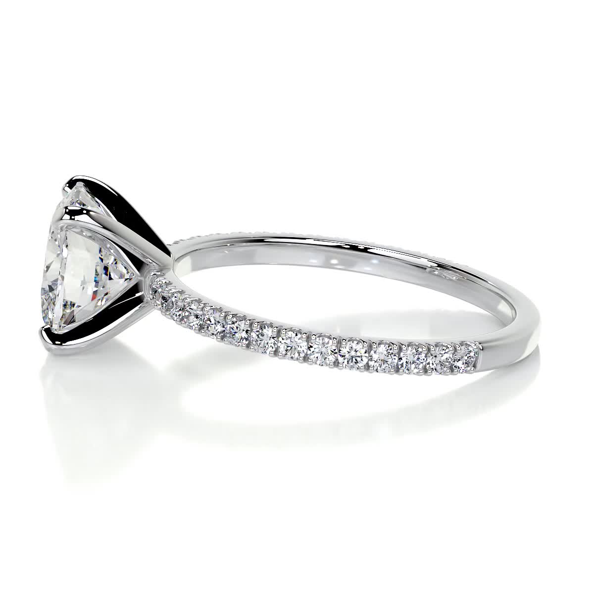 Stephanie Moissanite & Diamond Ring -Platinum (RTS)、mySite、hinf8tx79