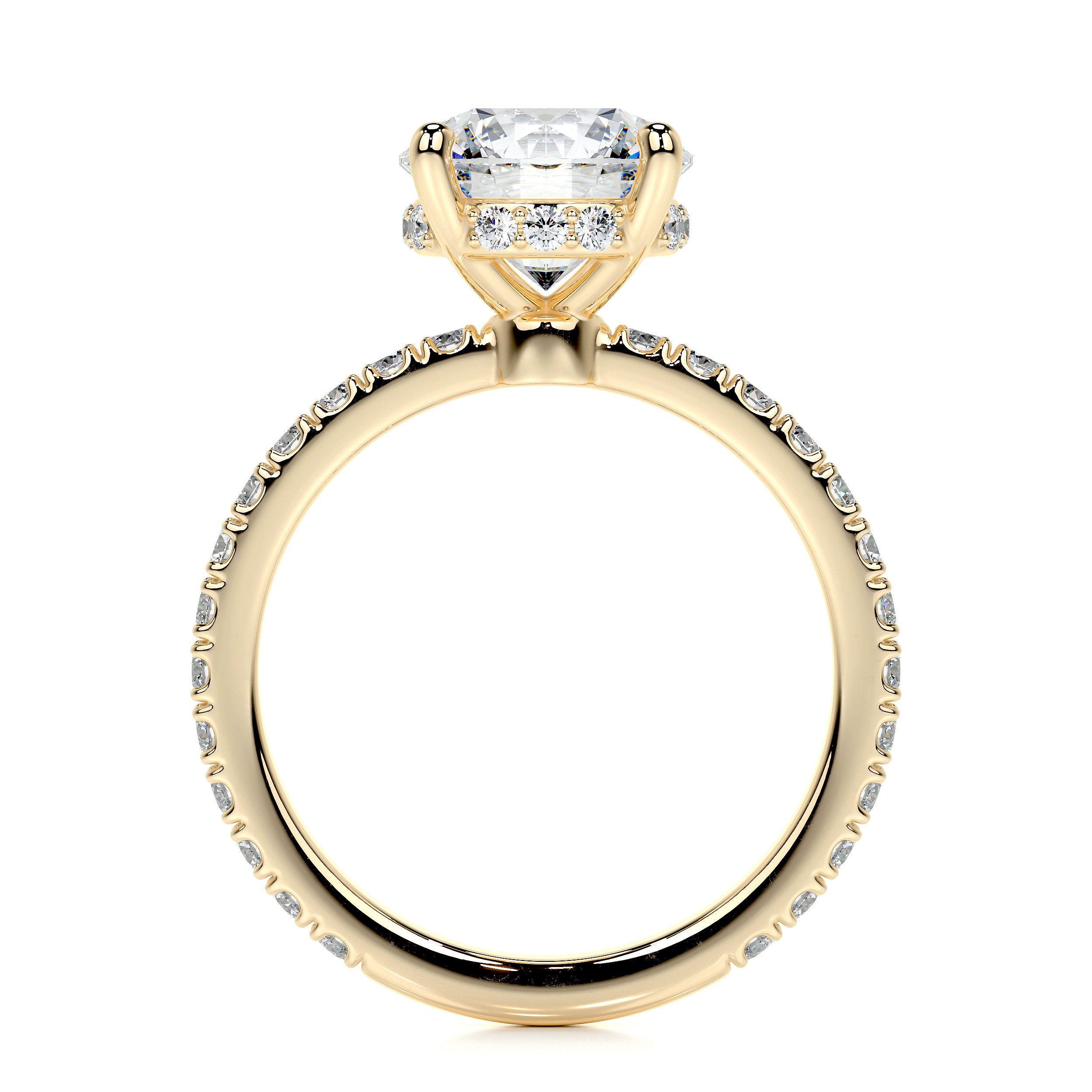 Nellie Lab Grown Diamond Ring -18K Yellow Gold、mySite、hinf8tx79