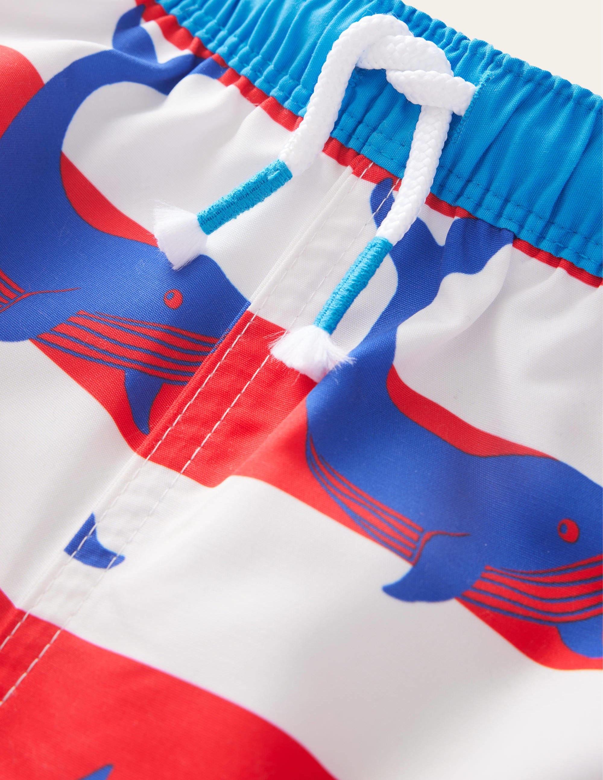  Swim Shorts-Ivory and Strawberry Whales、mySite、ashleygrahame