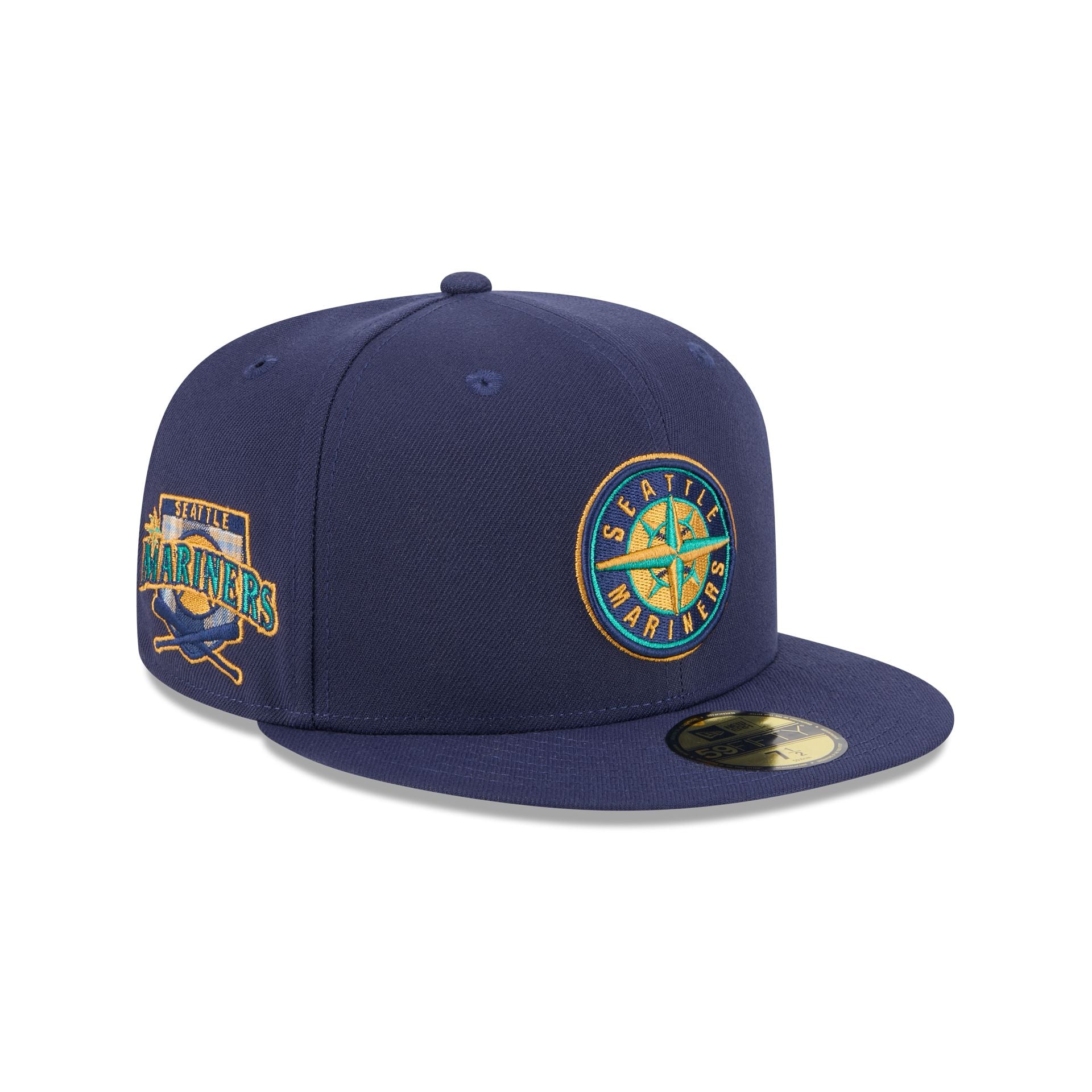 Seattle Mariners Blue Tartan 59FIFTY Fitted Hat、mySite、vikingsvslions