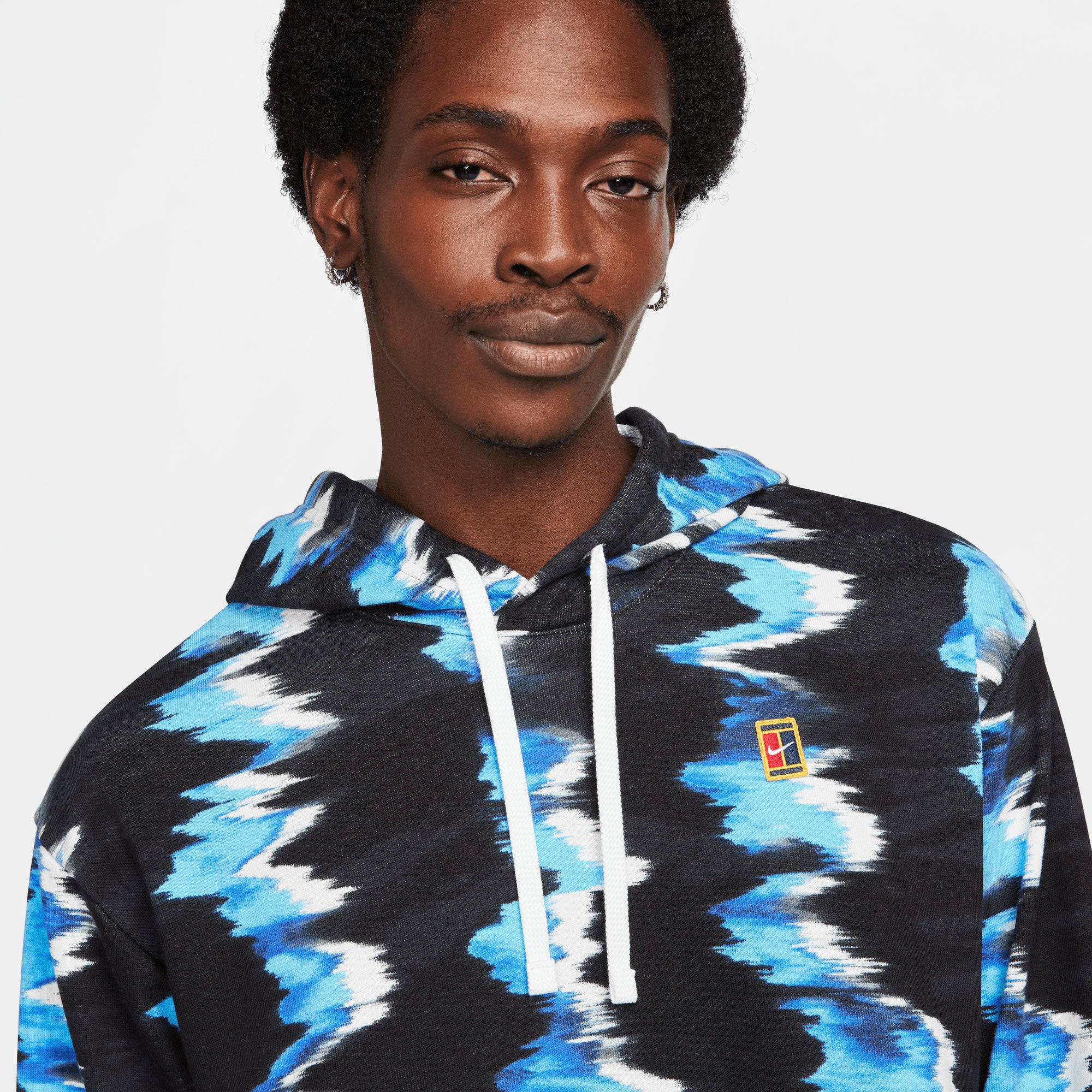 NikeCourt Dri-FIT Heritage Men's Fleece Printed Tennis Hoodie