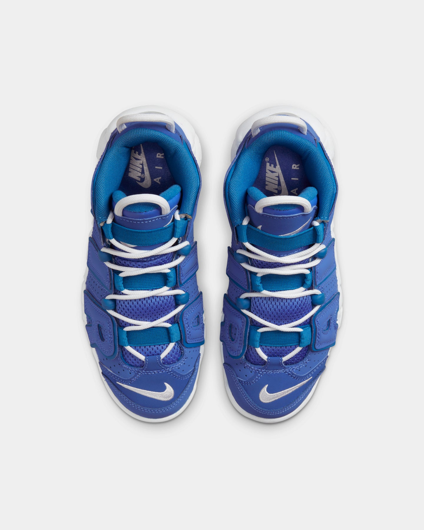 Nike Kid's Air More Uptempo (GS) Medium Blue/White/Battle Blue、mySite、zt4zffjzw