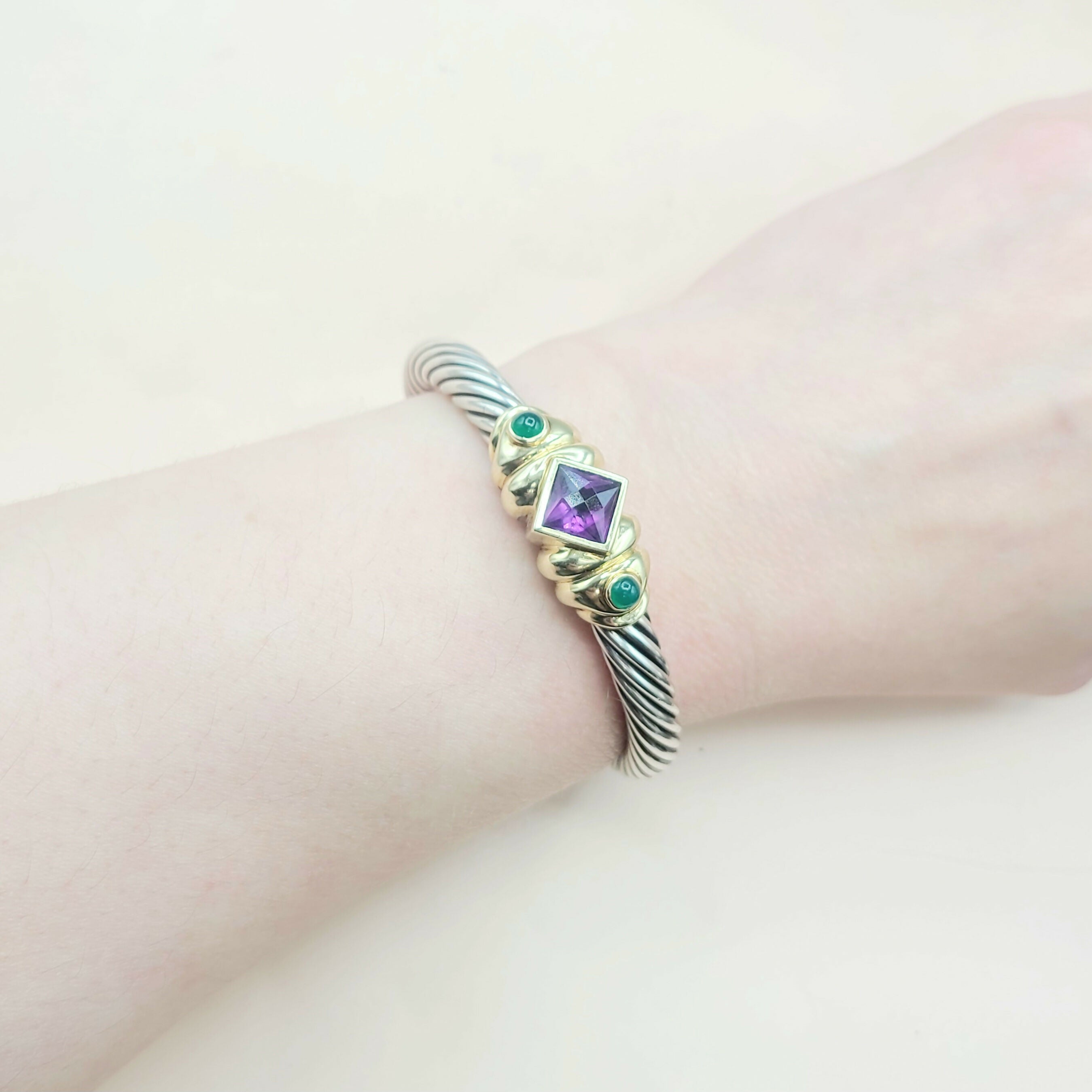 David Yurman Renaissance Bracelet 7mm Amethyst & Onyx、mySite、hinf8tx79