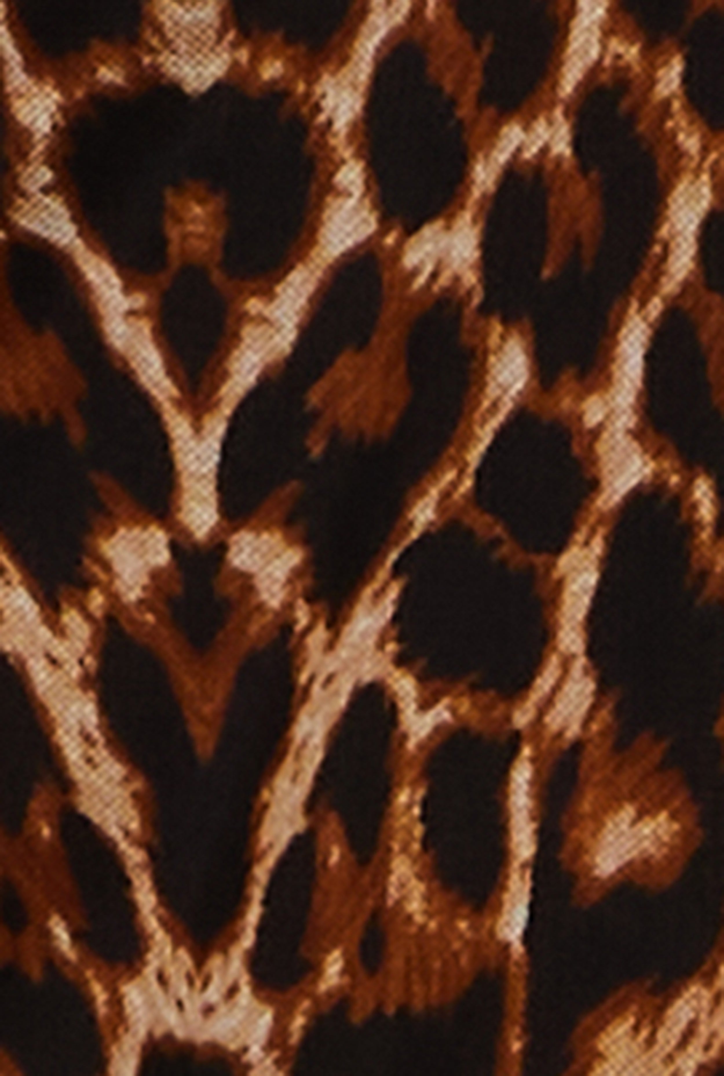 Plus Size Slashed Leopard Print Mesh Top、mySite、camillekostekn