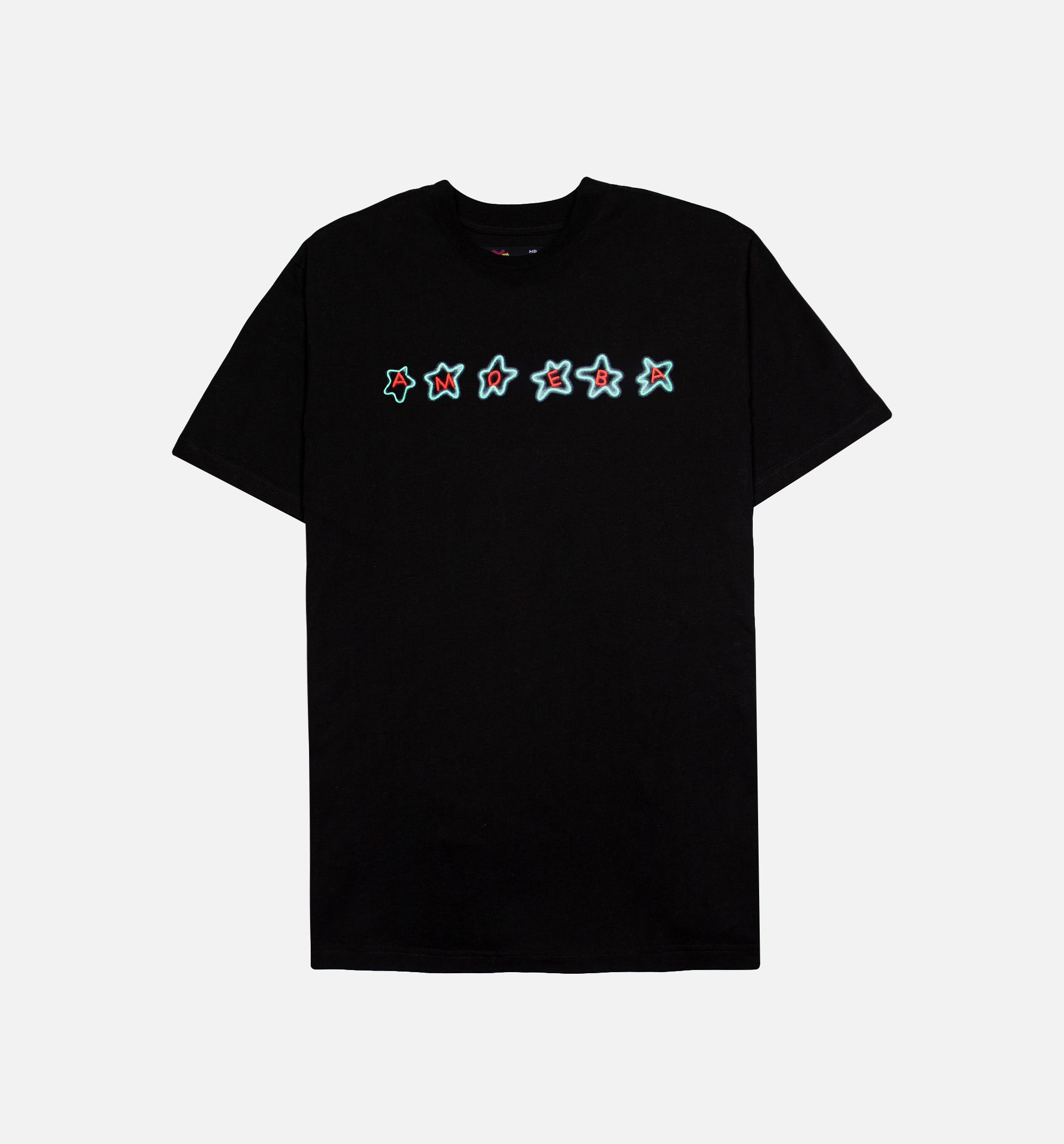 Nice Kicks X Amoeba Star Short Sleeve Mens T-Shirt - Black、mySite、dreamappss