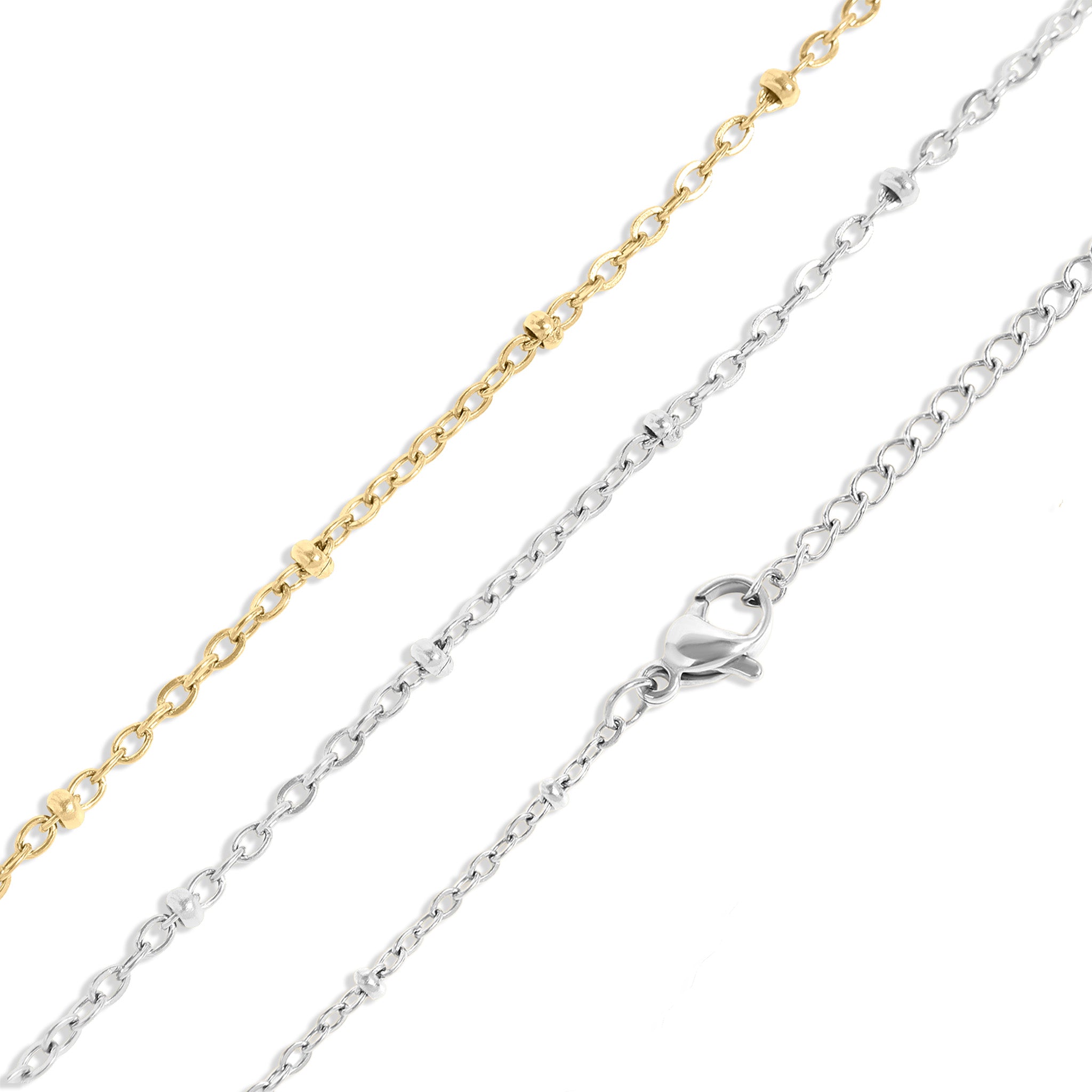 18K Gold PVD Stainless Steel Satellite Chain Necklace / CHN9960、mySite、dreamappss