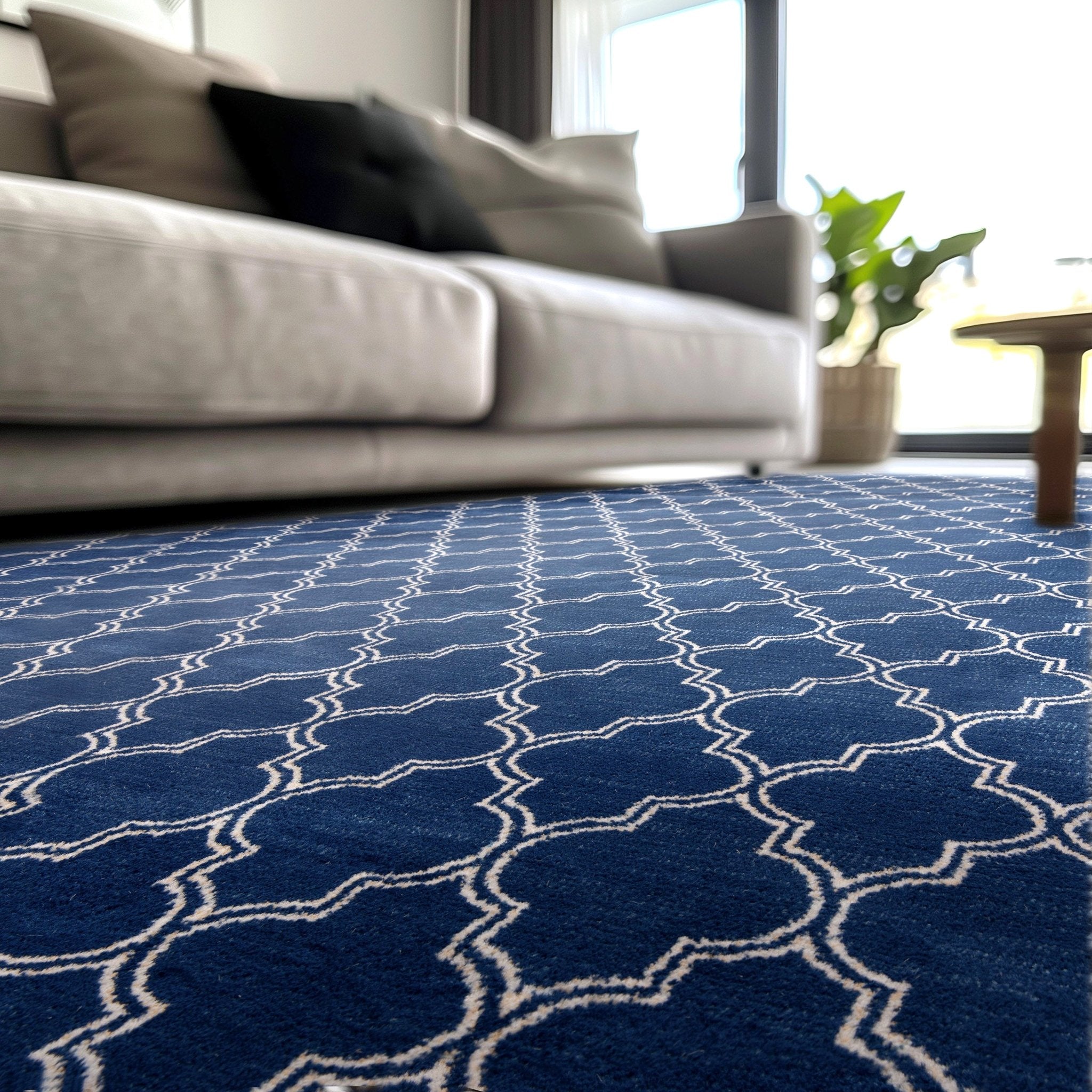 Nantucket Trellis Custom-Made Rug, Made to Order, High-Quality, Elegant Blue Design Area Rug、mySite、gigharbornorthrealestate