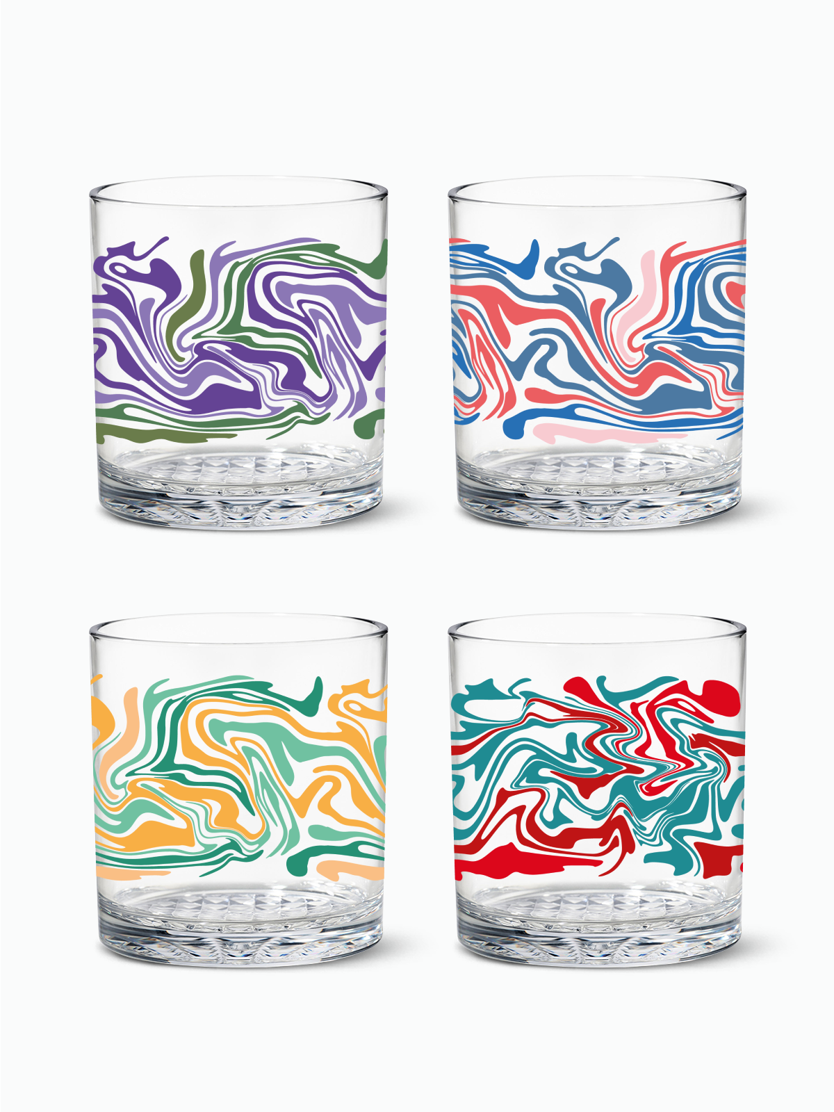 Liquid Marble - RESERVE 12oz Old Fashioned Tritan Copolyester Glass、mySite、camillekostekn