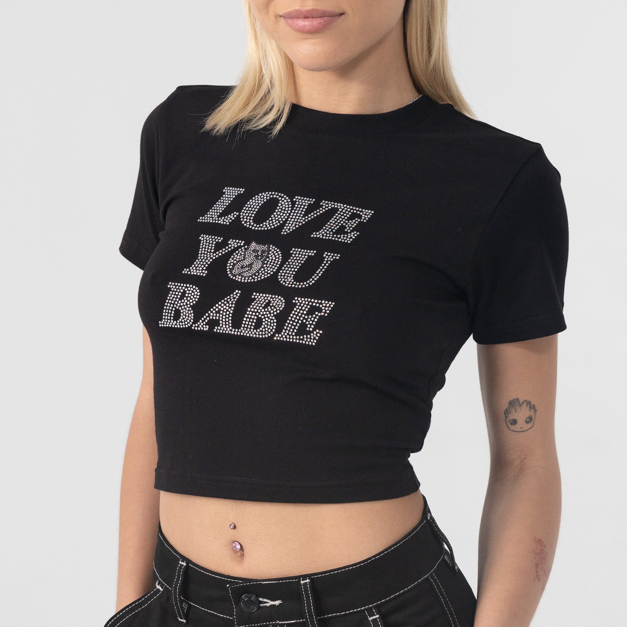  Love You Baby Tee (Black)、mySite、merchandisen