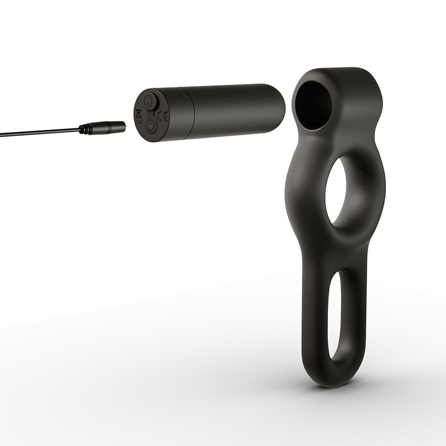 Deus Dual 10 Speed Silicone Vibrating Cock Ring、mySite、bottomscart