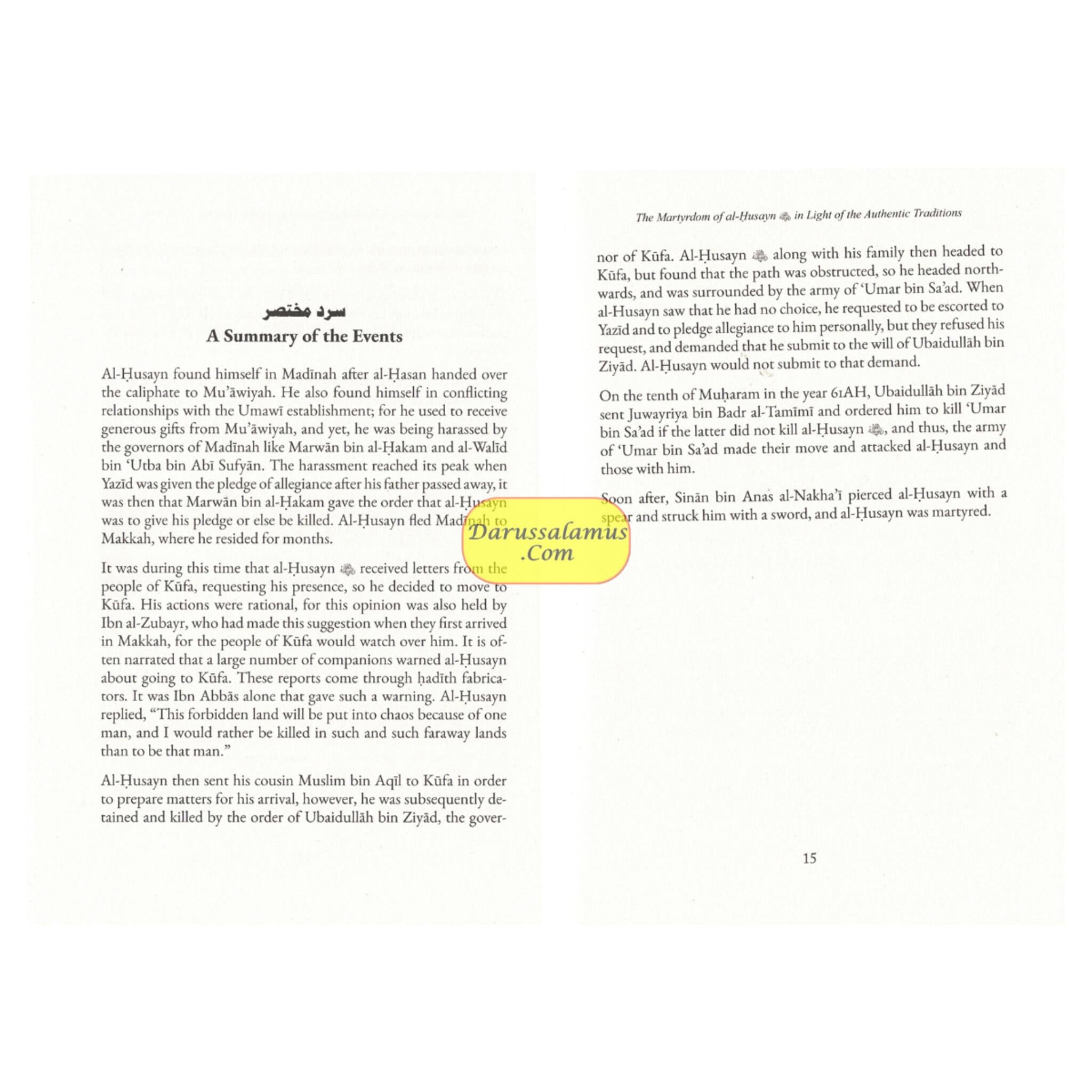 The Martyrdom Of Al-Husayn In Light Of The Authentic Traditions By Farid Al-Bahraini、mySite、topwebapps