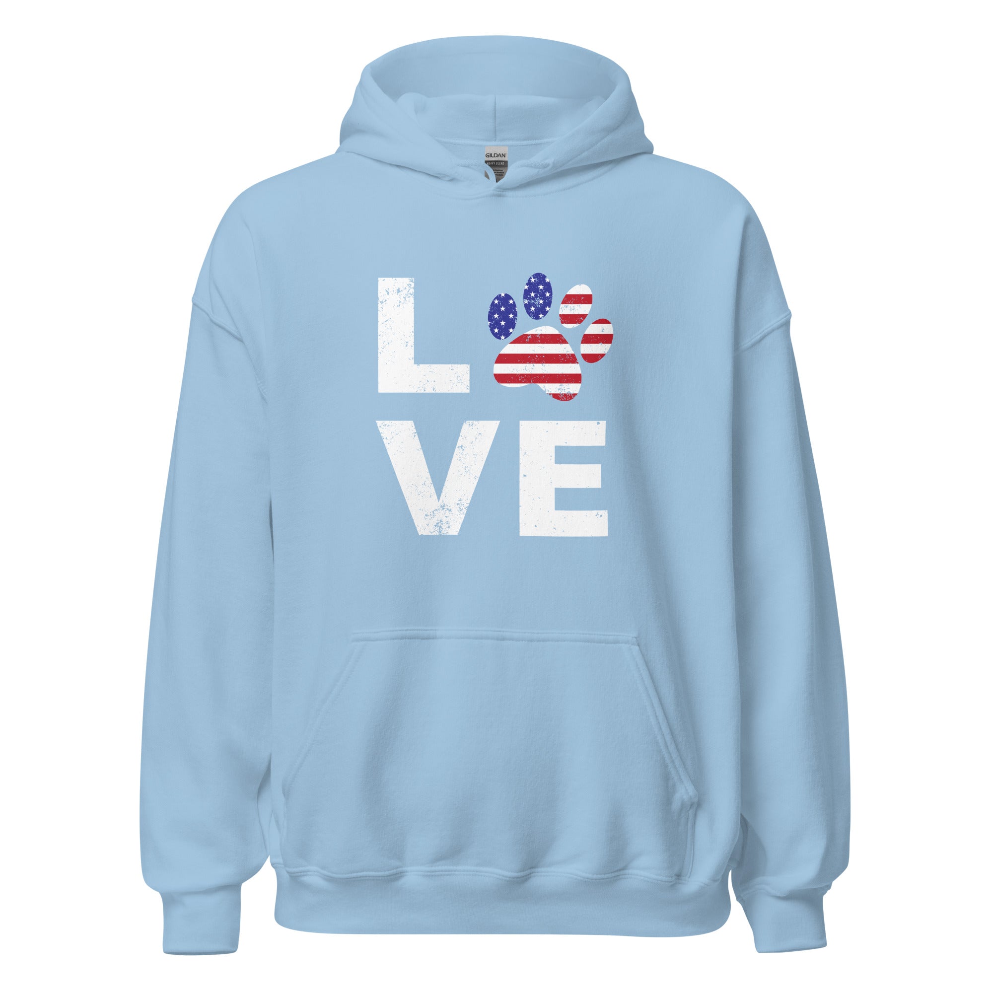 Patriotic Paw Love Hoodie、mySite、camillekostekn
