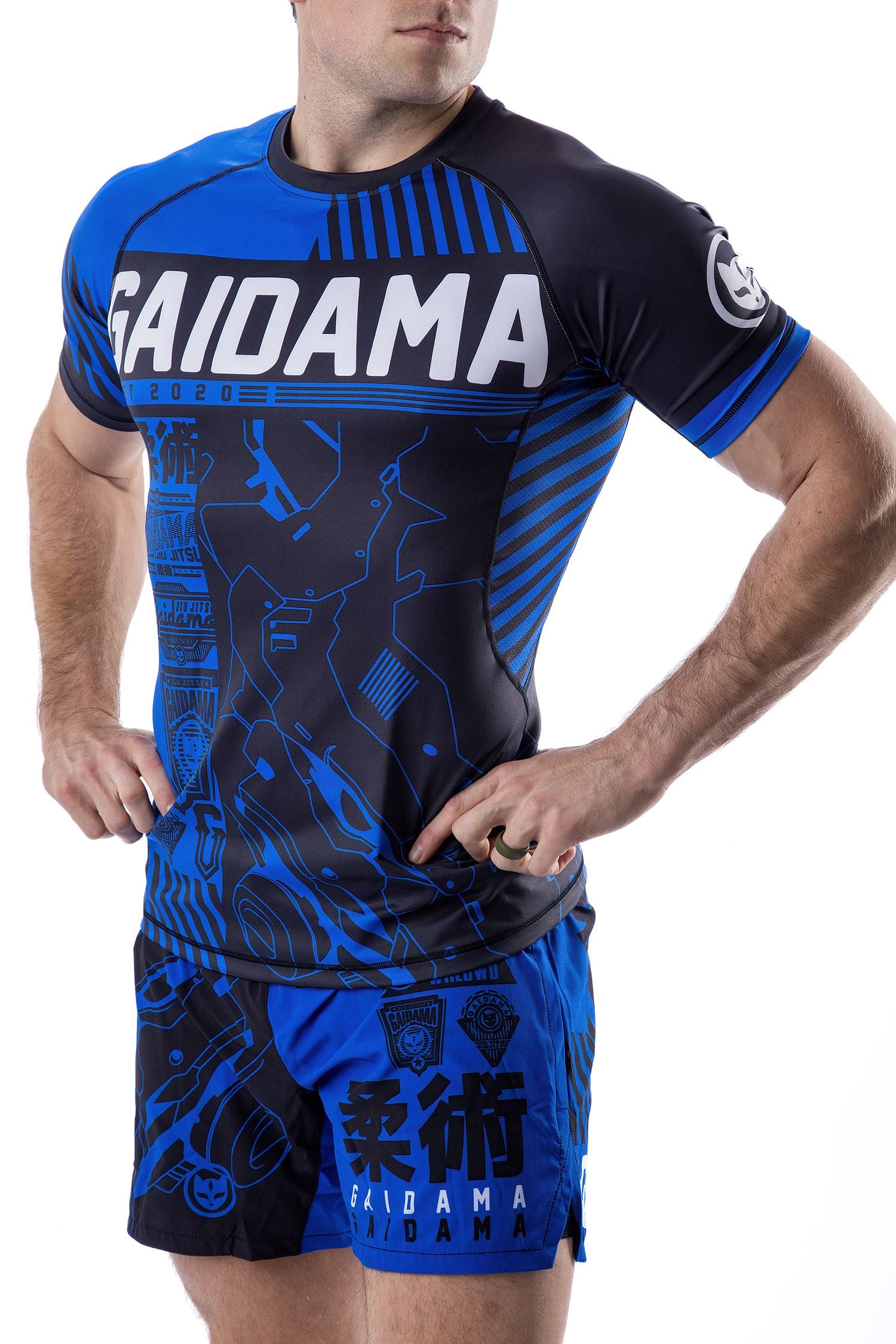 Men's Cyberverse Ranked Jiu Jitsu Rashguard - Short Sleeve、mySite、gigharbornorthrealestate