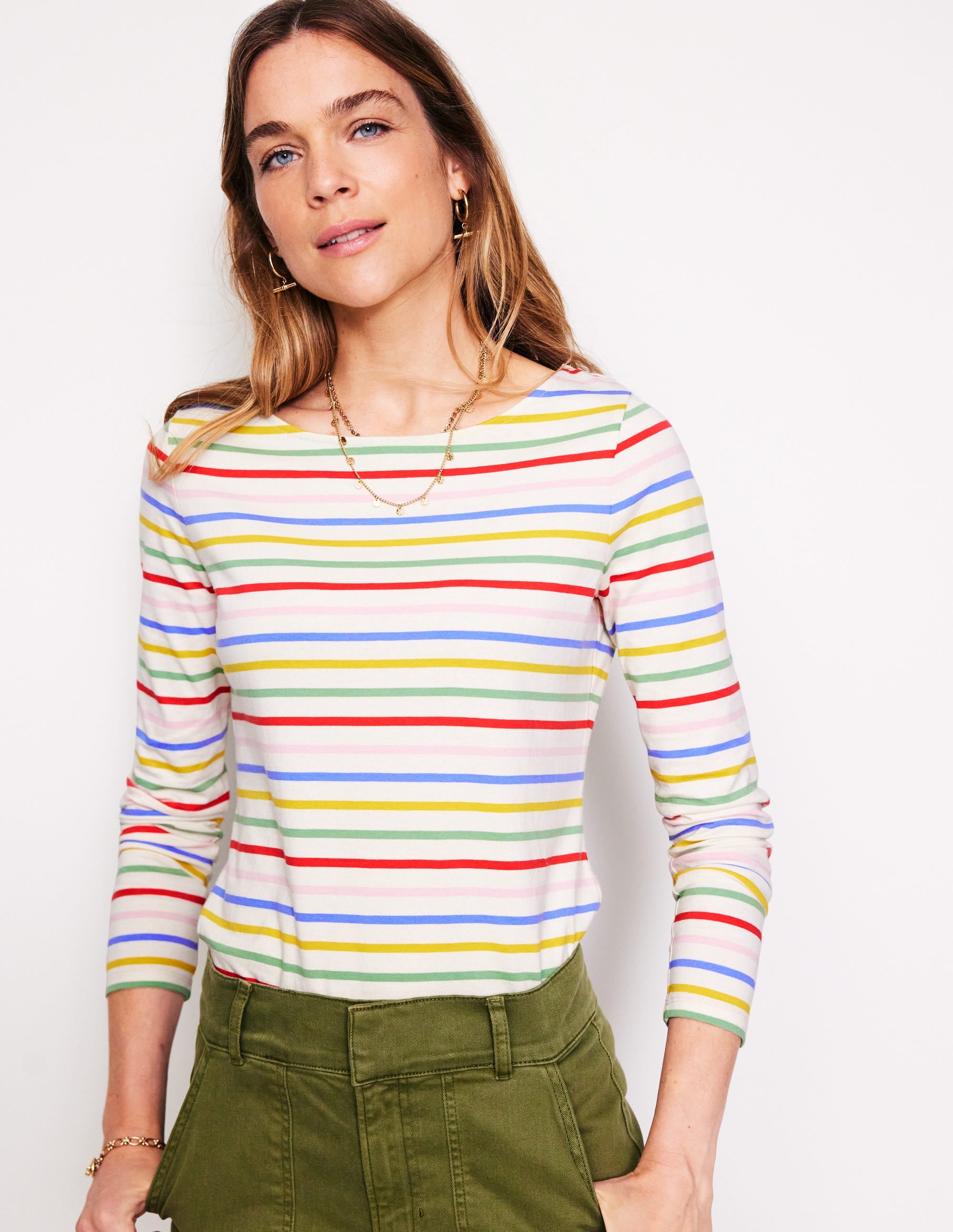  Ella Long Sleeve Breton-Soft Rainbow、mySite、ashleygrahame