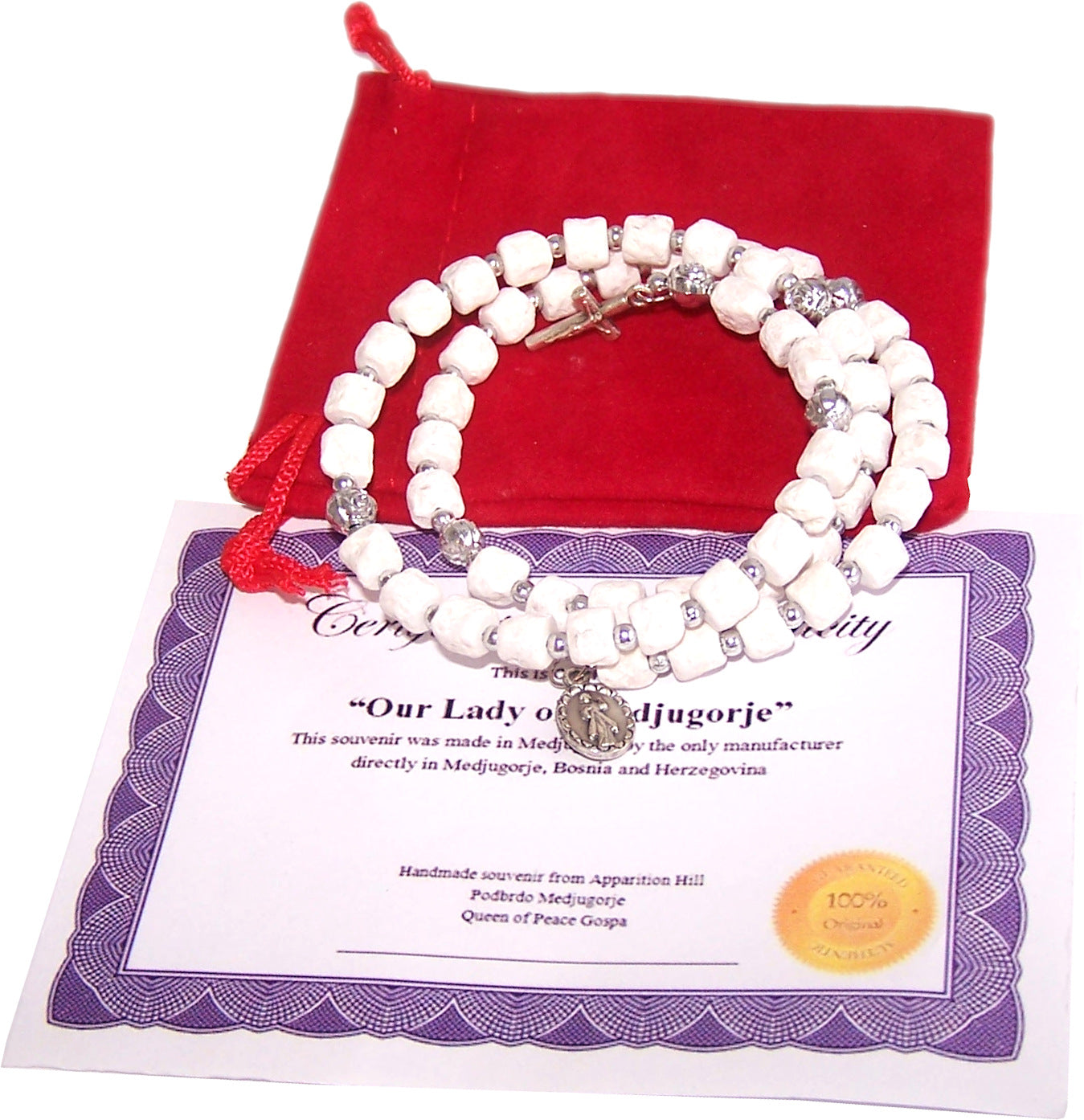 Wired Rosary from MEDJUGORJE - Bracelet from Apparation hill stones.、mySite、topwebapps