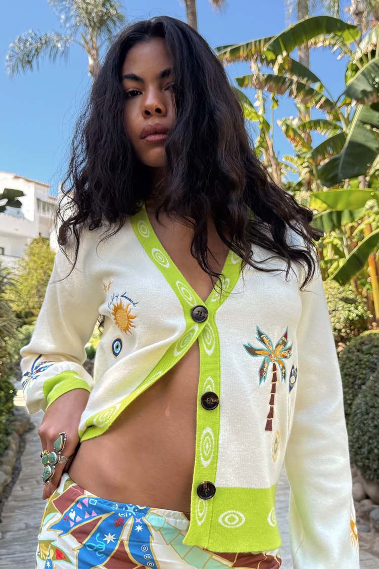 Cream Charms Forrest Cardigan、mySite、solidvoid