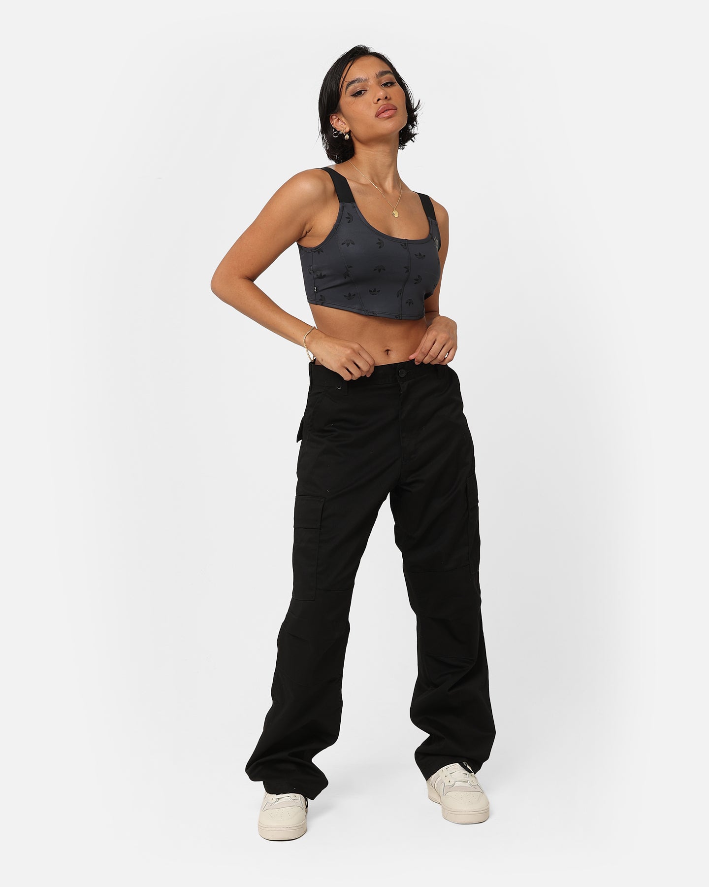 Adidas Women's Corset Bra Night Grey、mySite、zt4zffjzw