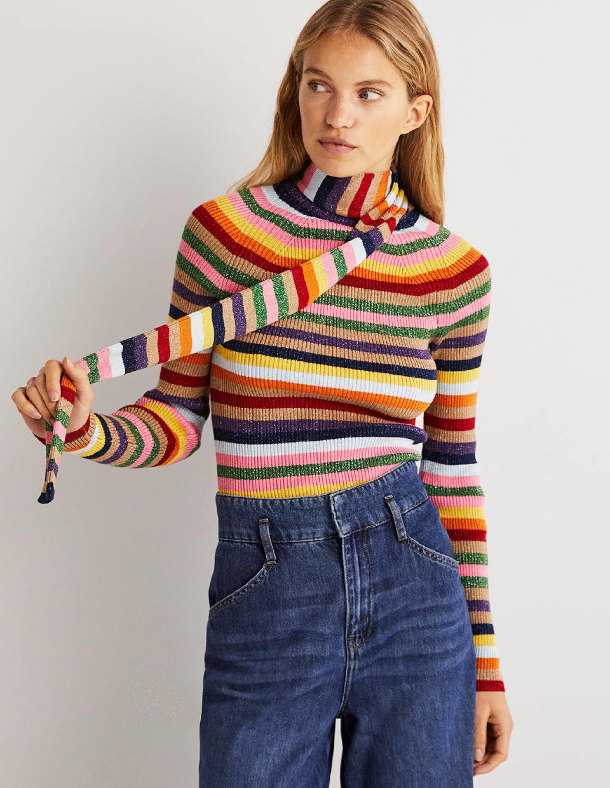  Matilda Sparkle Jumper-Sparkle Multi Stripe、mySite、ashleygrahame