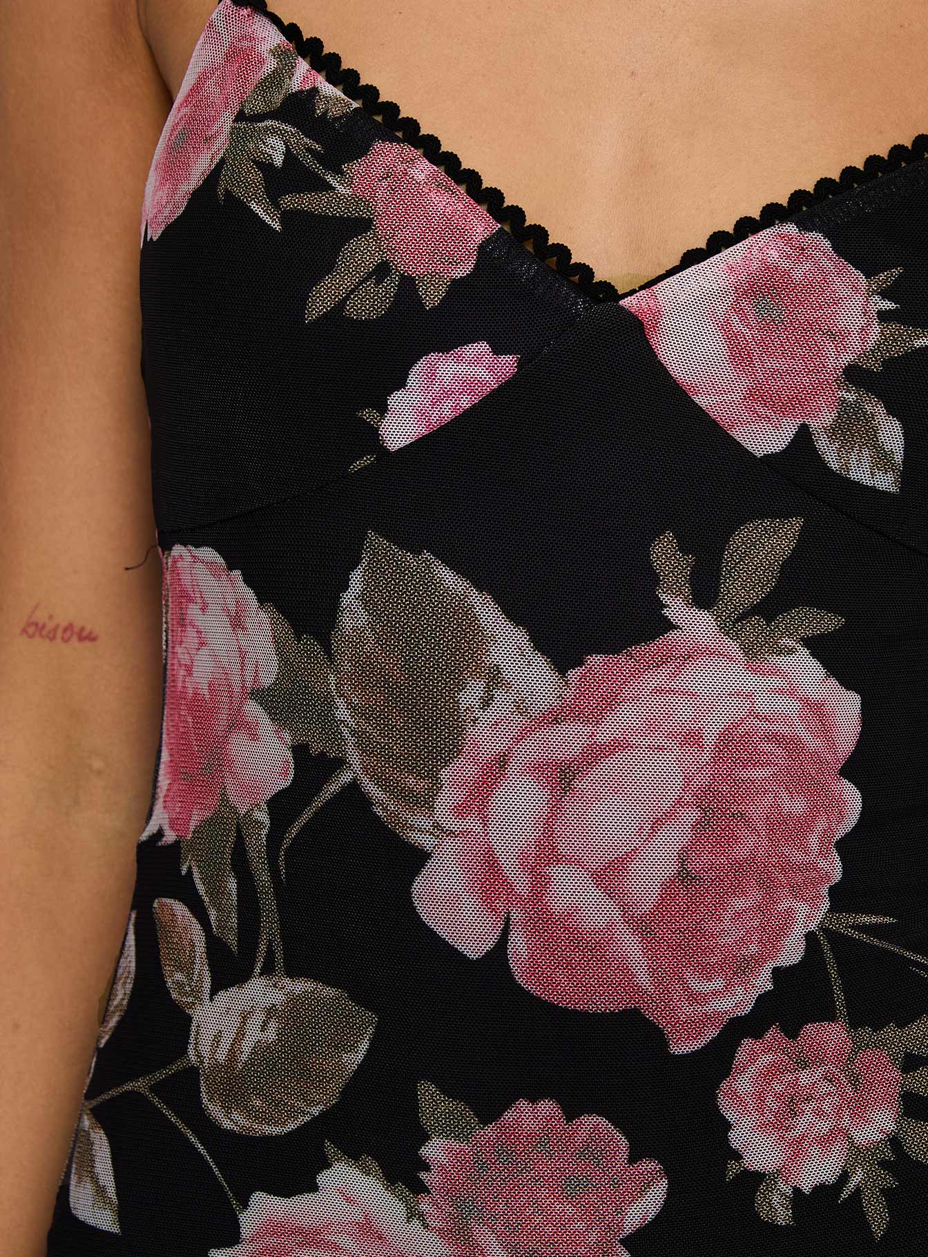 Manolis Maxi Dress Black / Floral、mySite、solidvoid