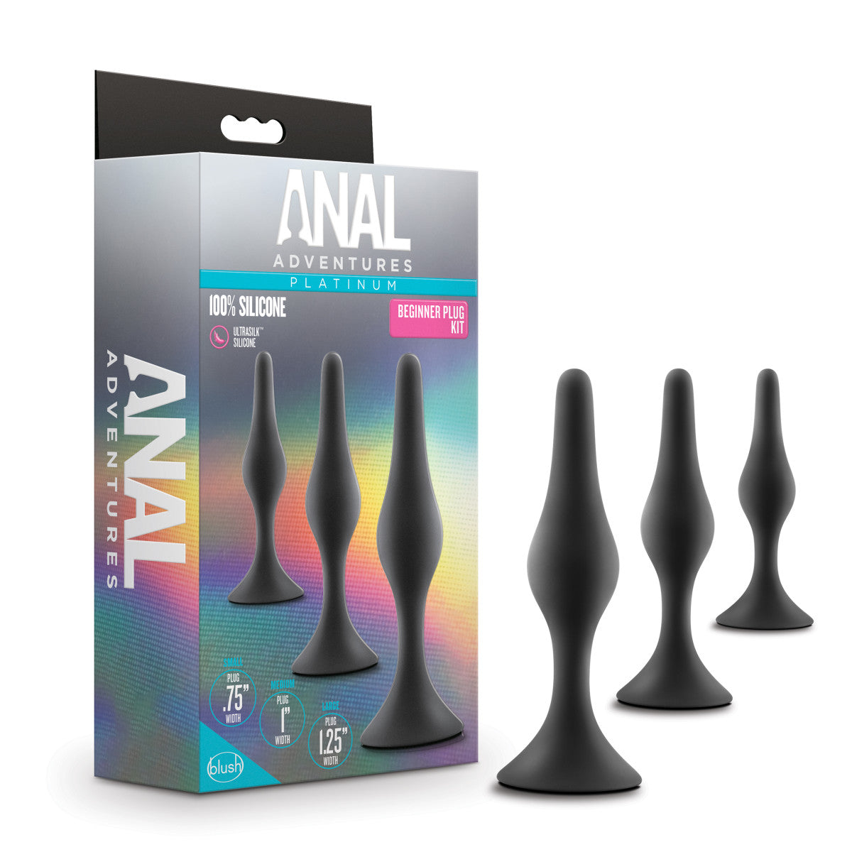 Anal Adventures Platinum By Blush® | Beginner Kit Black Anal Plug、mySite、bottomscart