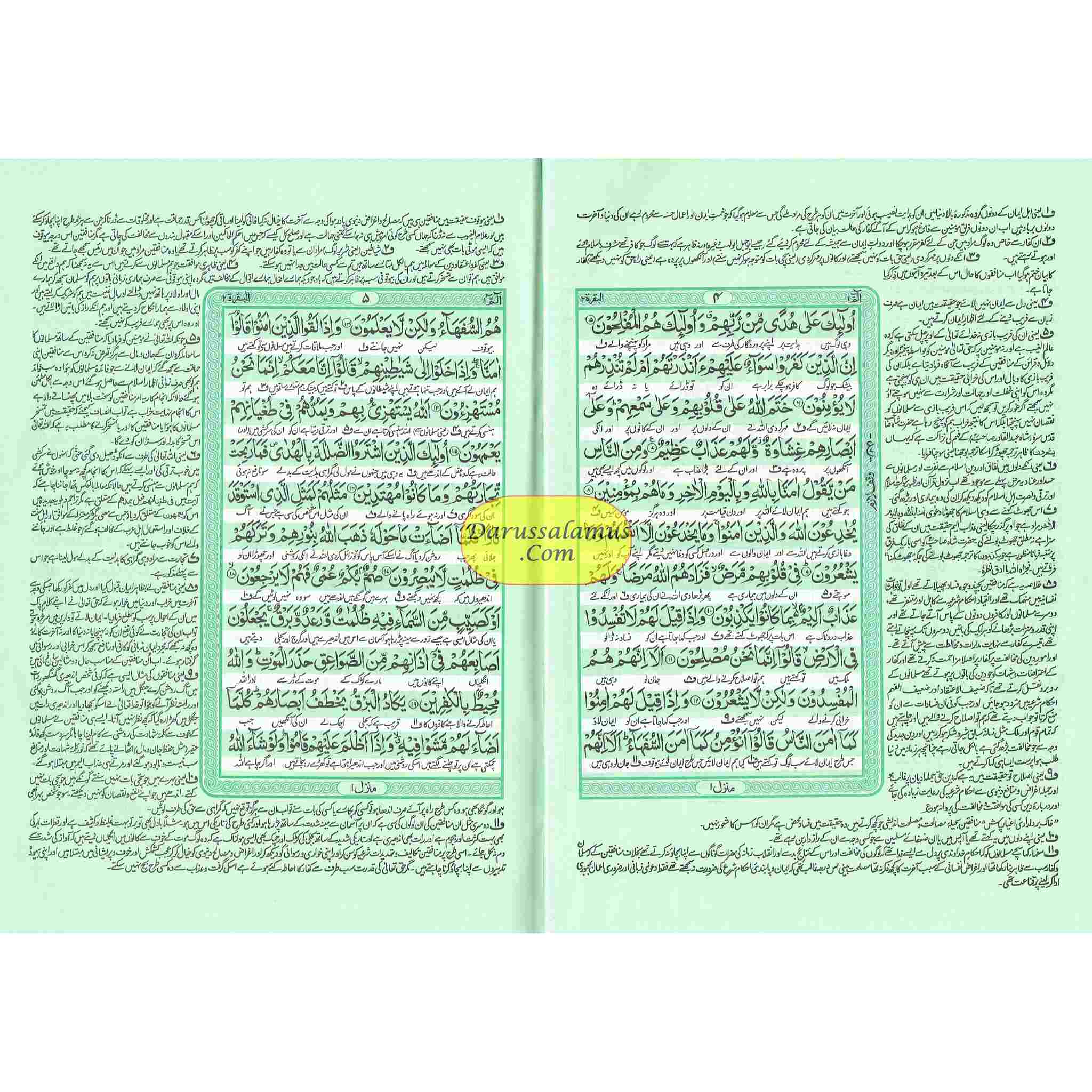 Mushaf Madinah-Al Quran Al-Kareem(Green Paper-Large size) Translation of The Meanings of Quran and tafseer in The Urdu Language、mySite、topwebapps